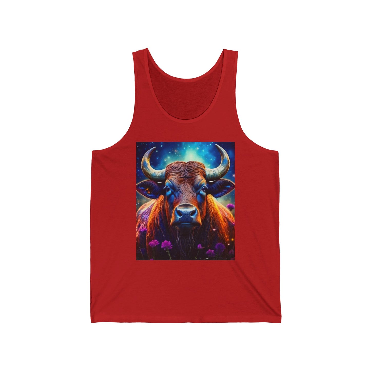 Taurus Unisex Jersey Tank Top - Perfect for Festivals & Casual Wear