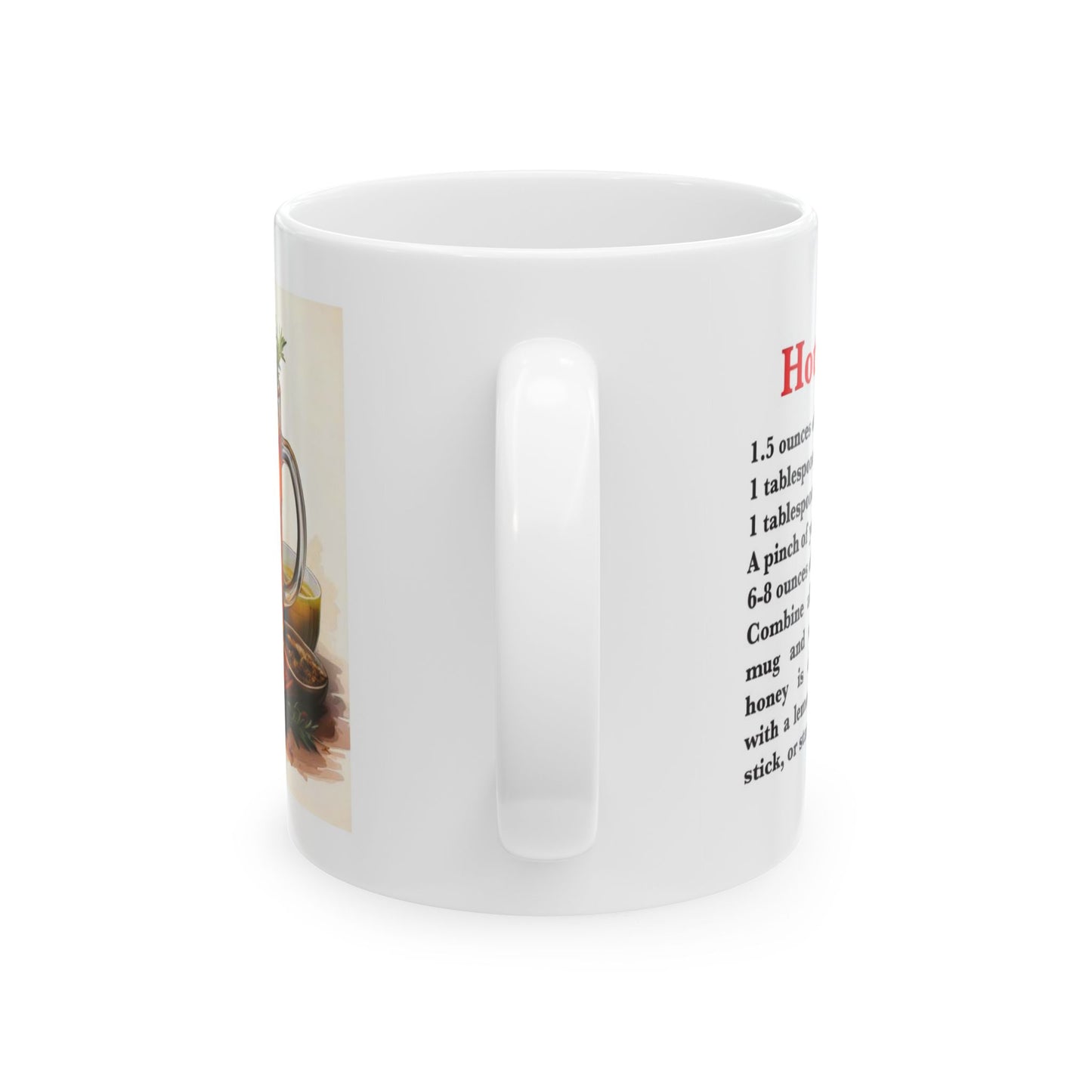 Hot Toddy Ceramic Recipe Mug