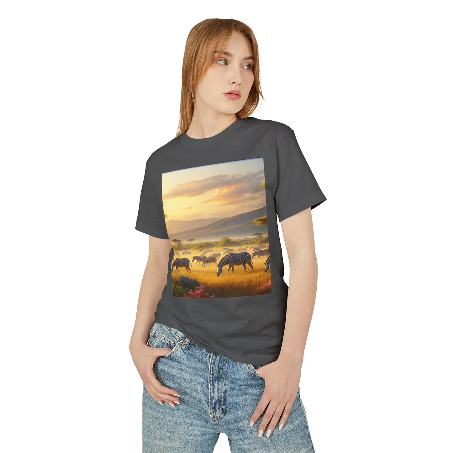 Zebras Heavyweight Tee - Unisex Garment-Dyed Shirt