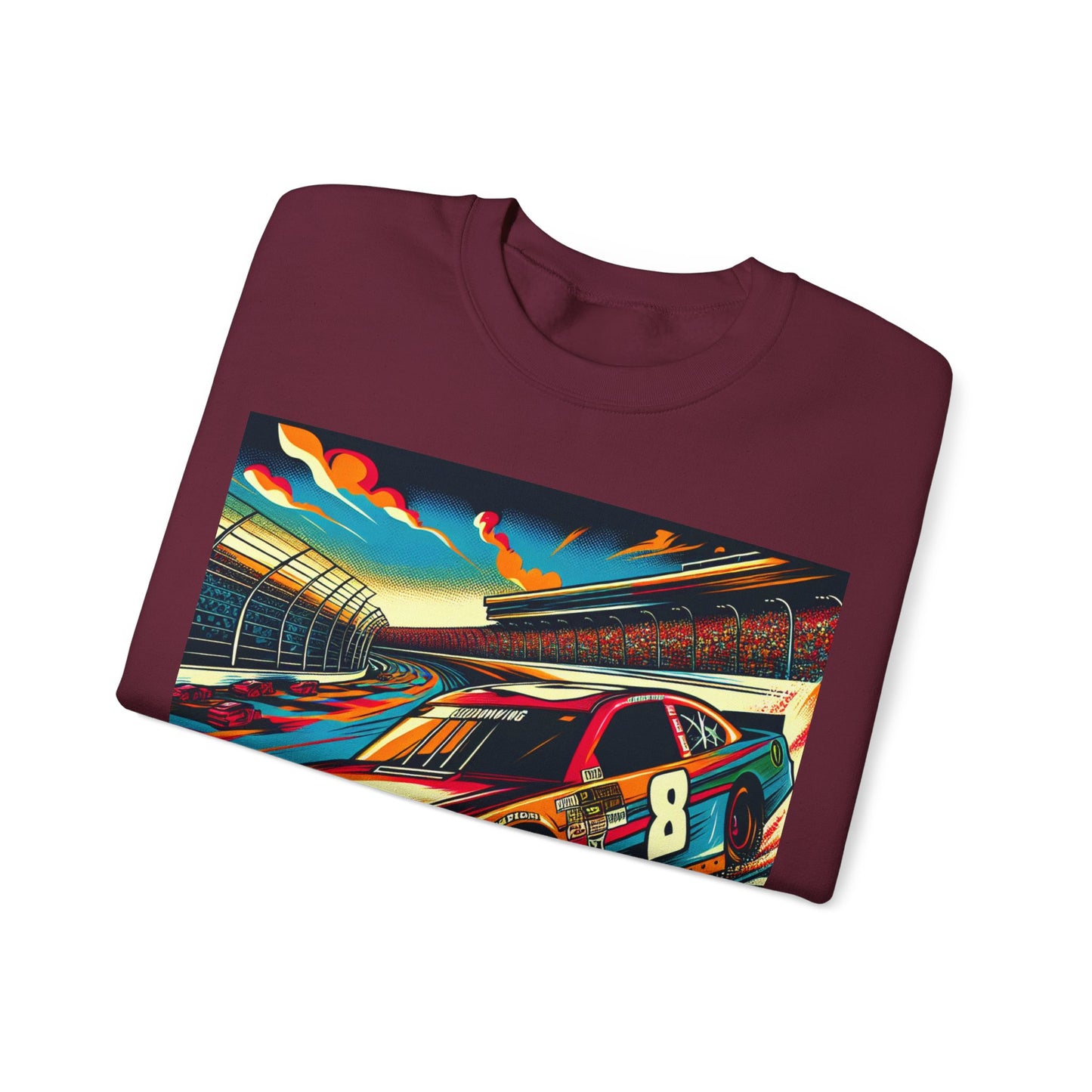 Race Car Crewneck Sweatshirt | Racing Apparel, Unisex Sweatshirt, Nascar Gift, Motorsports Clothing, Car Enthusiasts Sweatshirt
