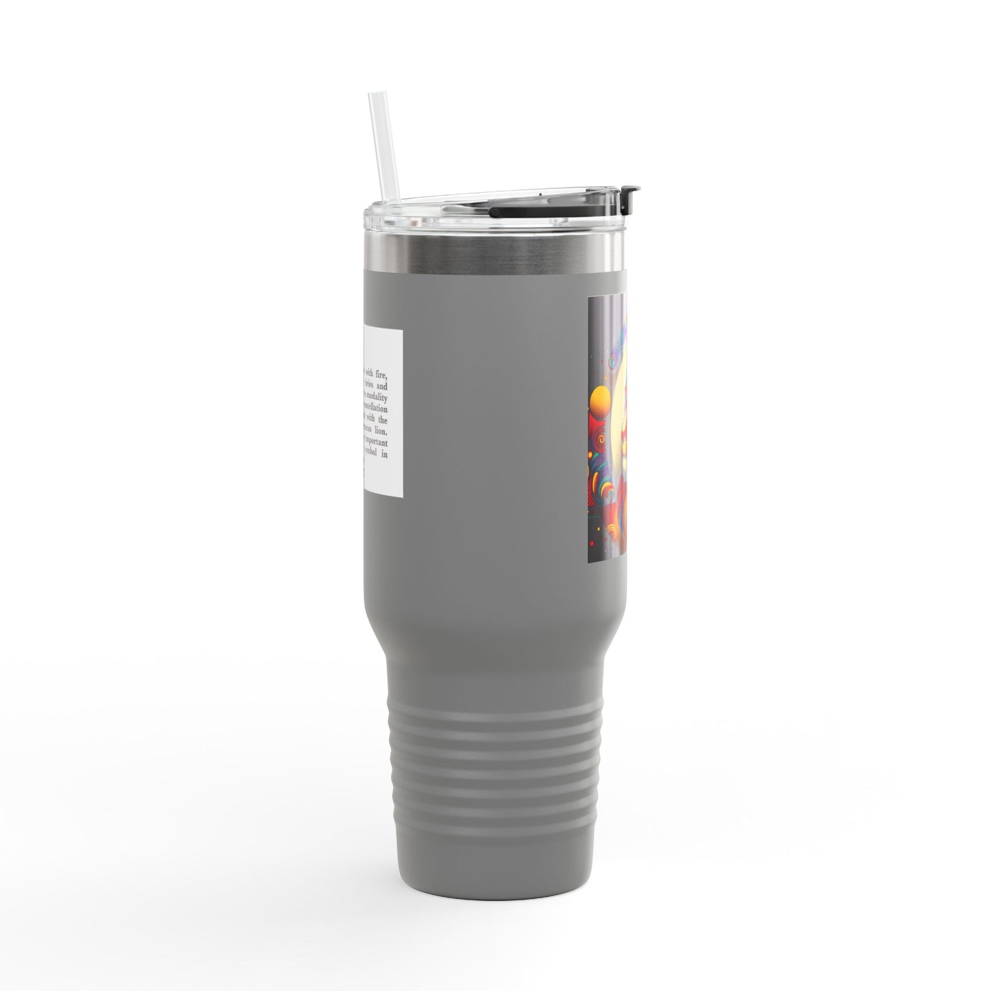 Leo Insulated Travel Mug, 40oz, Perfect for Zodiac Fans, Coffee, Tea, Water