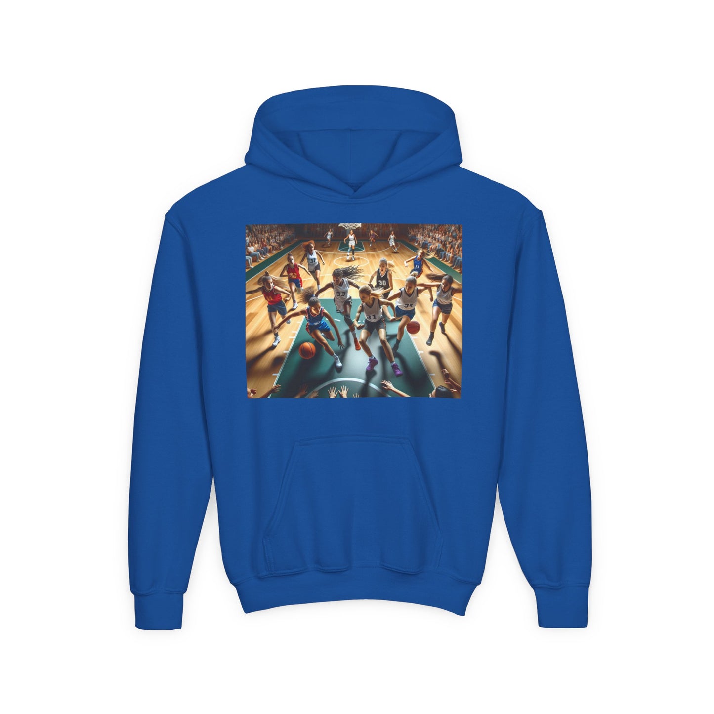 Basketball Youth Hoodie - Heavy Blend Sweatshirt