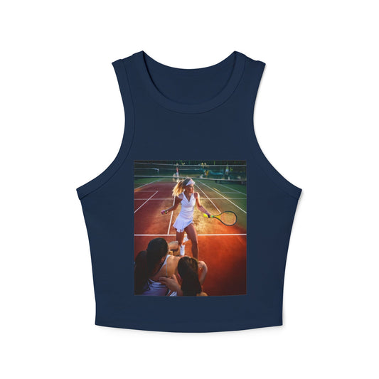 Tennis Women's Micro Rib Racer Tank Top