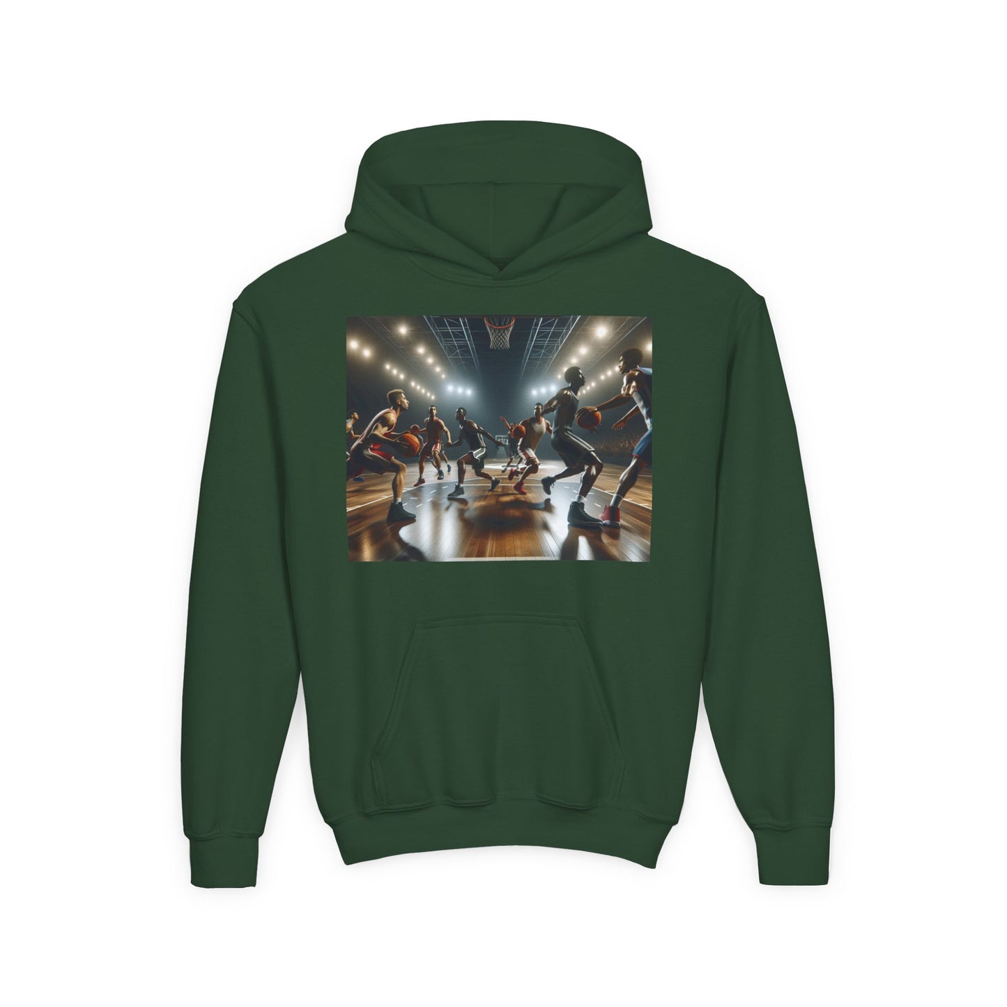 Basketball Youth Hoodie - Heavy Blend Sweatshirt
