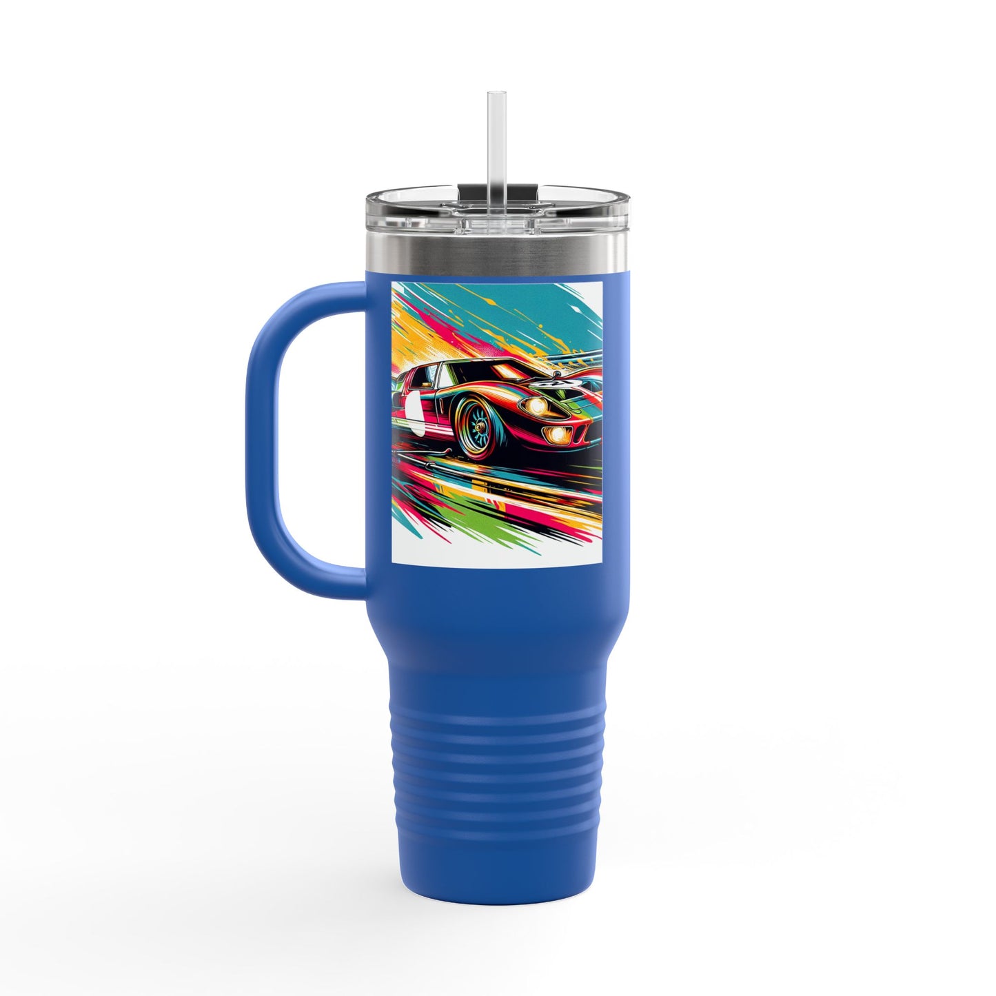 Vintage NASCAR Insulated Travel Mug, 40oz, Perfect for Fans, Sports Events, Coffee, Tea, Water