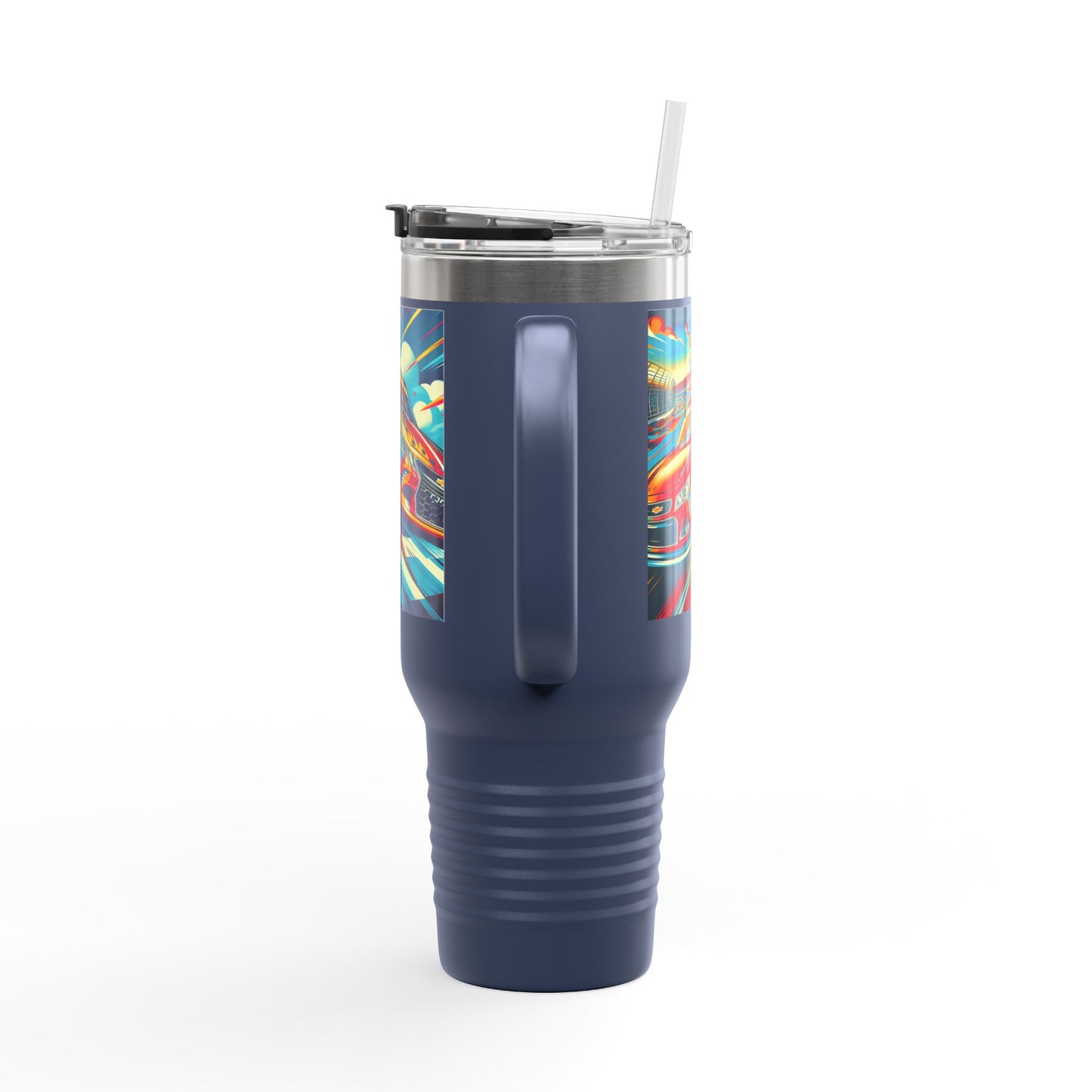 Vintage F1 Insulated Travel Mug, 40oz, Perfect for Fans, Sports Events, Coffee, Tea, Water