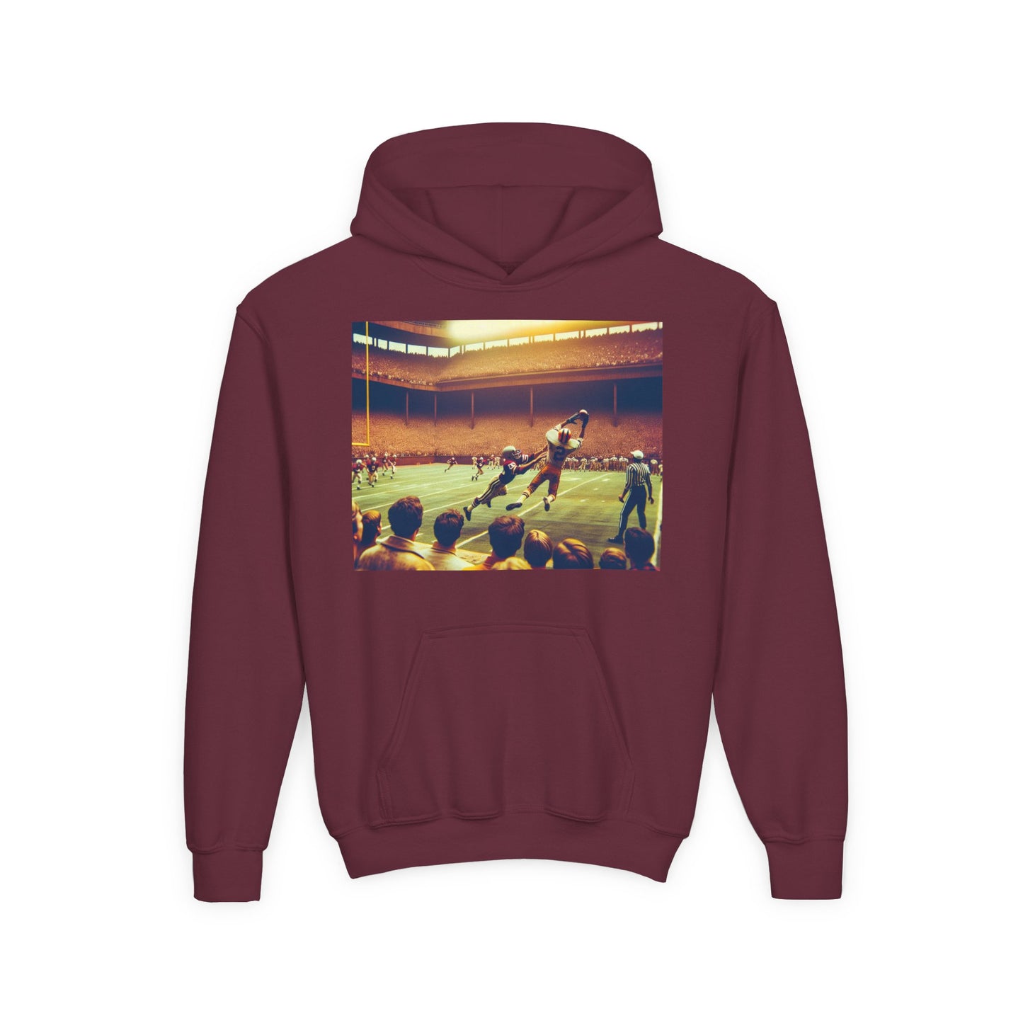 Football Youth Hoodie - Heavy Blend Sweatshirt