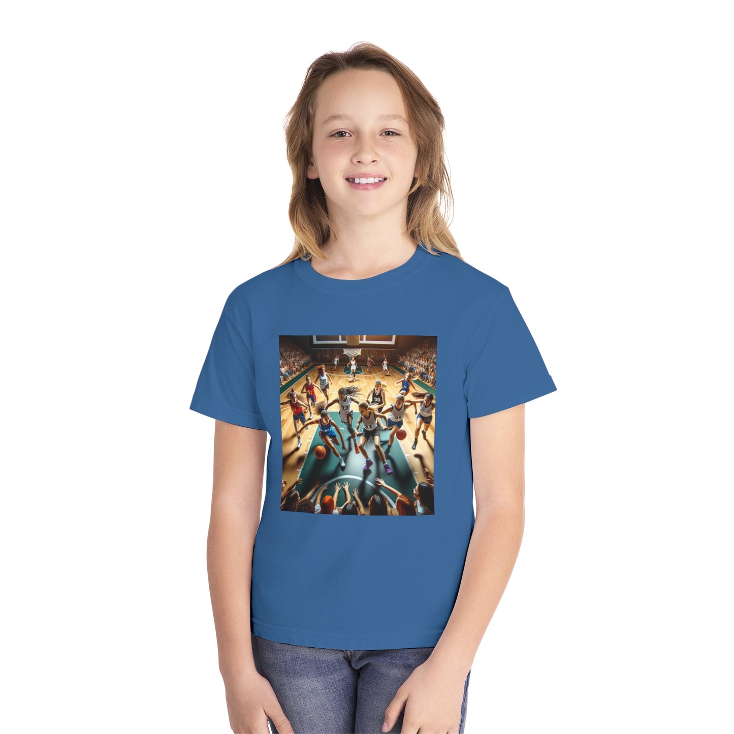 Basketball Youth Midweight Tee