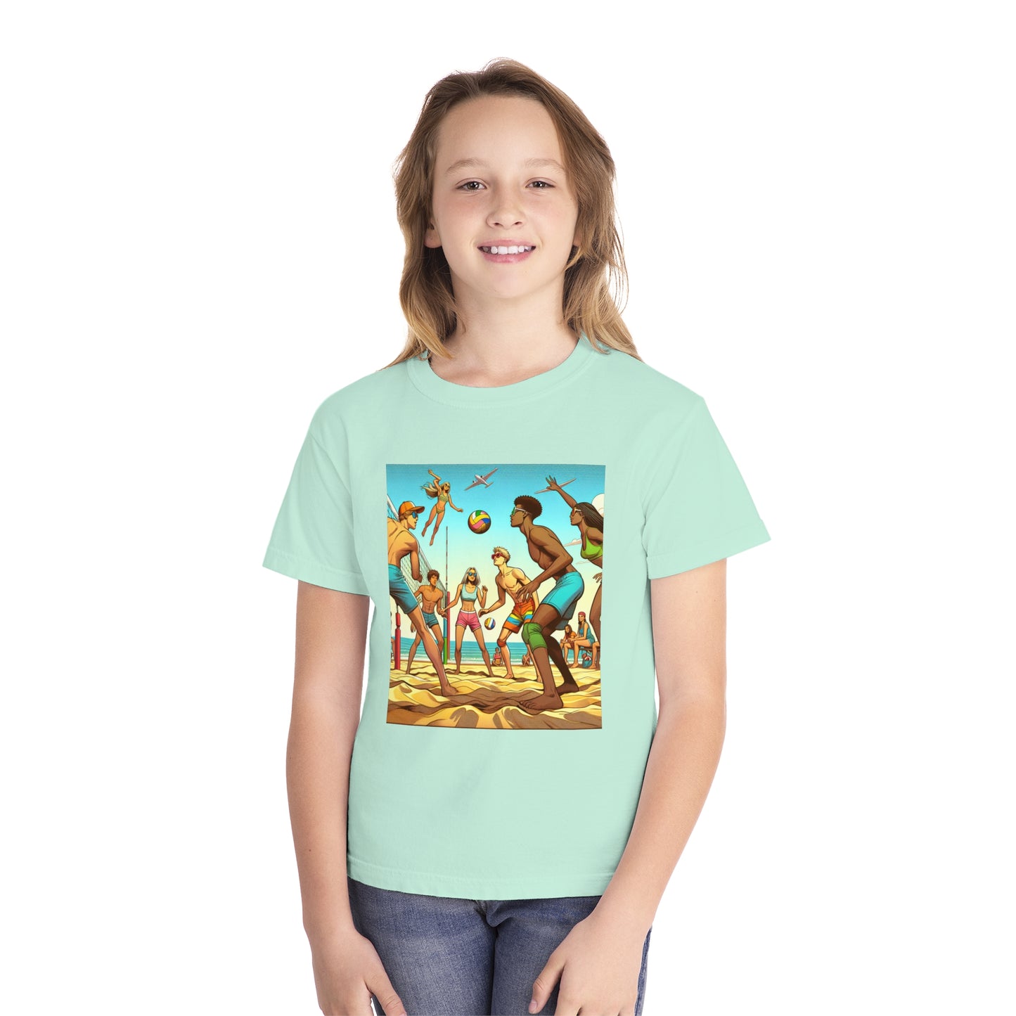 Volleyball Youth Midweight Tee