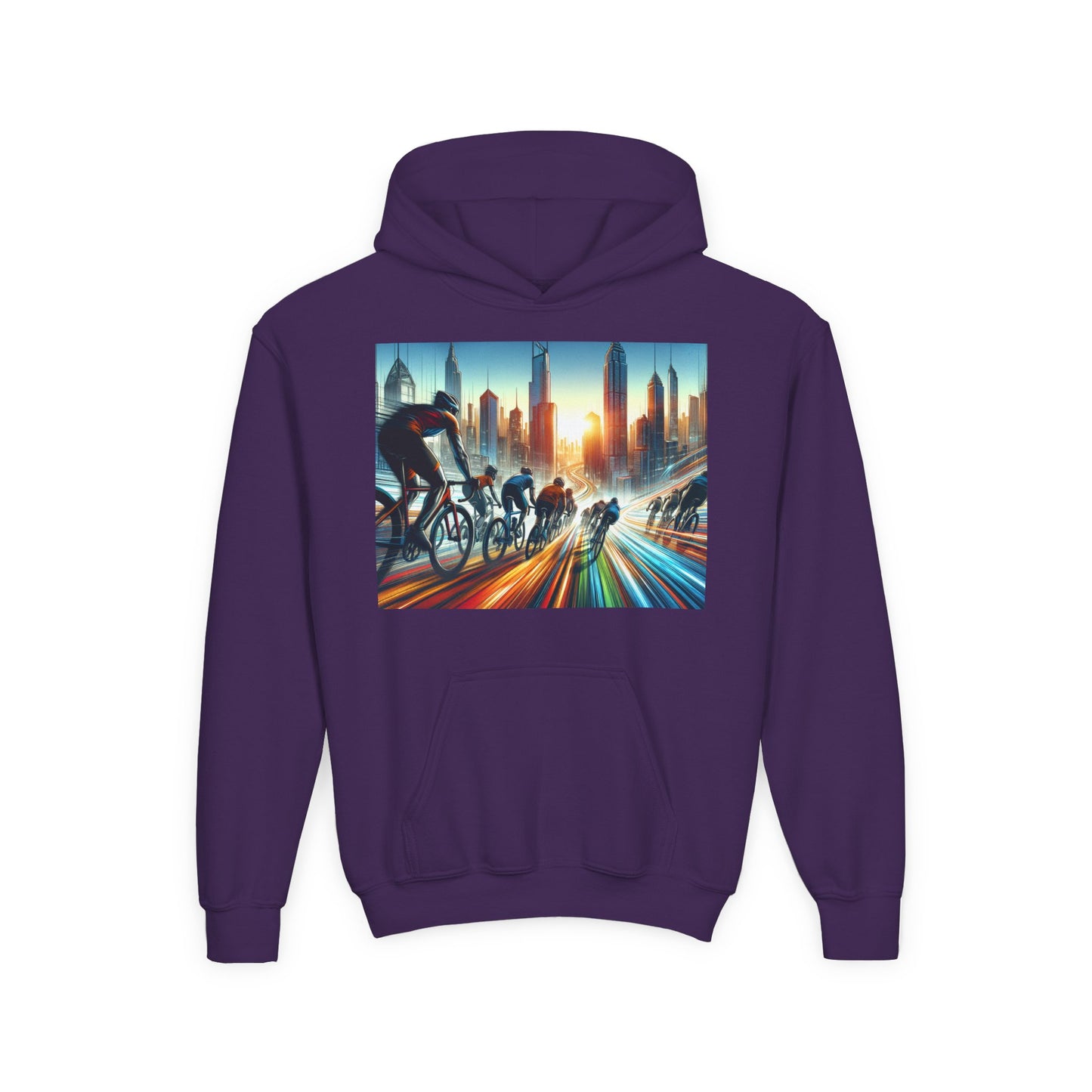 Cycling Youth Hoodie - Heavy Blend Sweatshirt