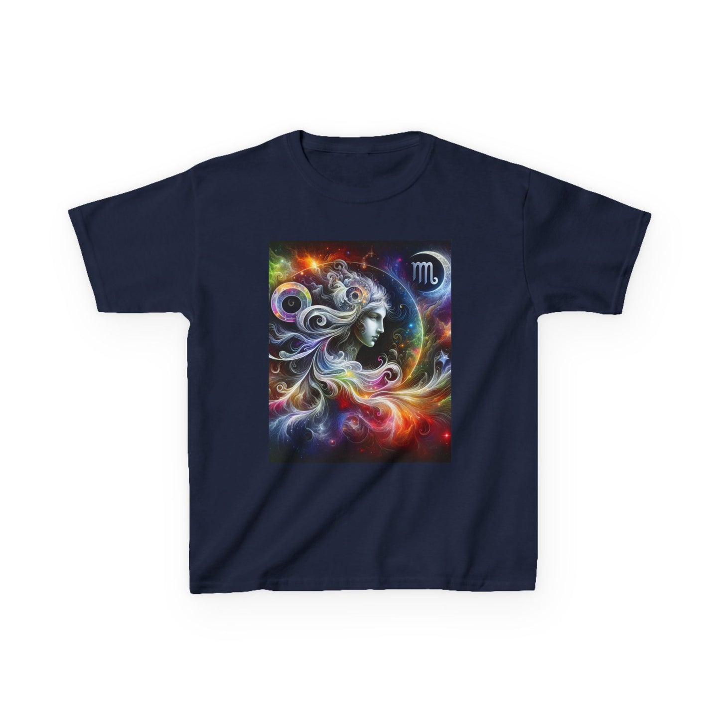 Virgo Horoscope Kids Tee - Cosmic Zodiac T-Shirt for Astrology Lovers, Birthday Gift, Everyday Wear, Reference Guide, Unique Design