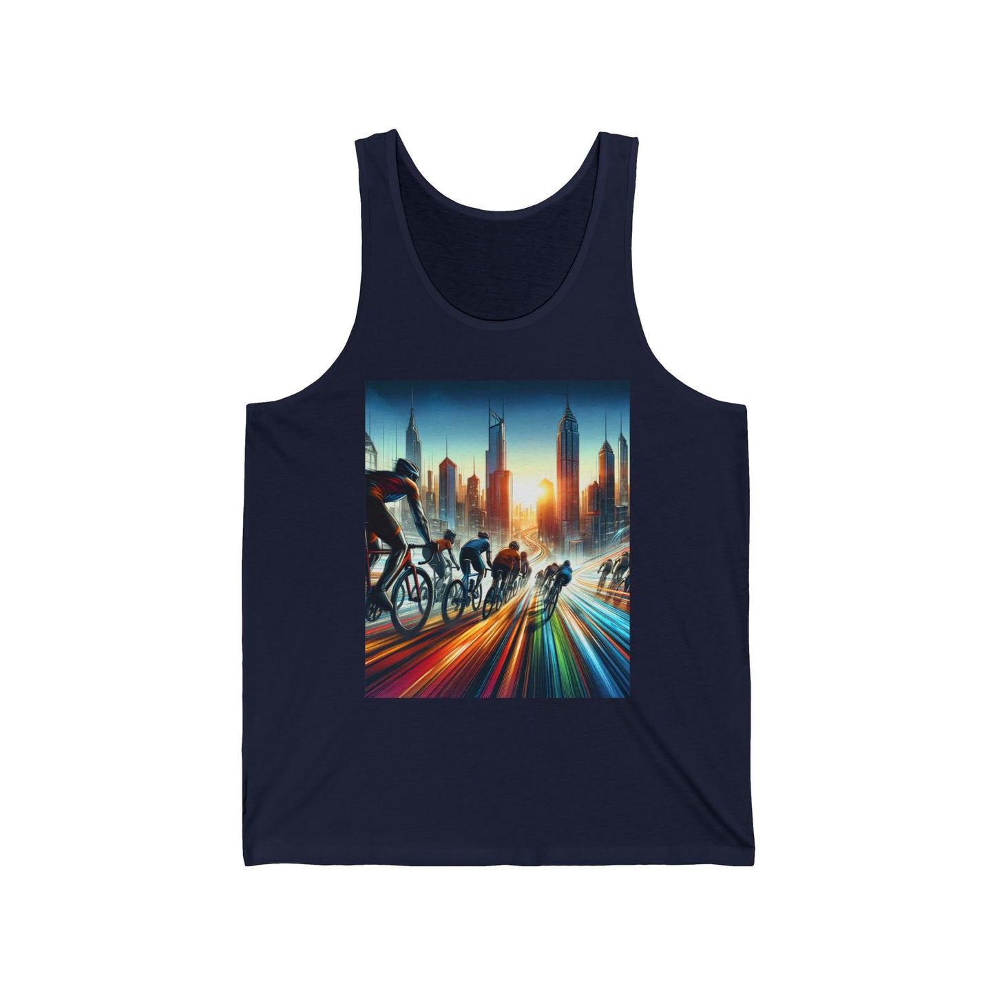 Cycling Unisex Jersey Tank Top - Perfect for Festivals & Casual Wear