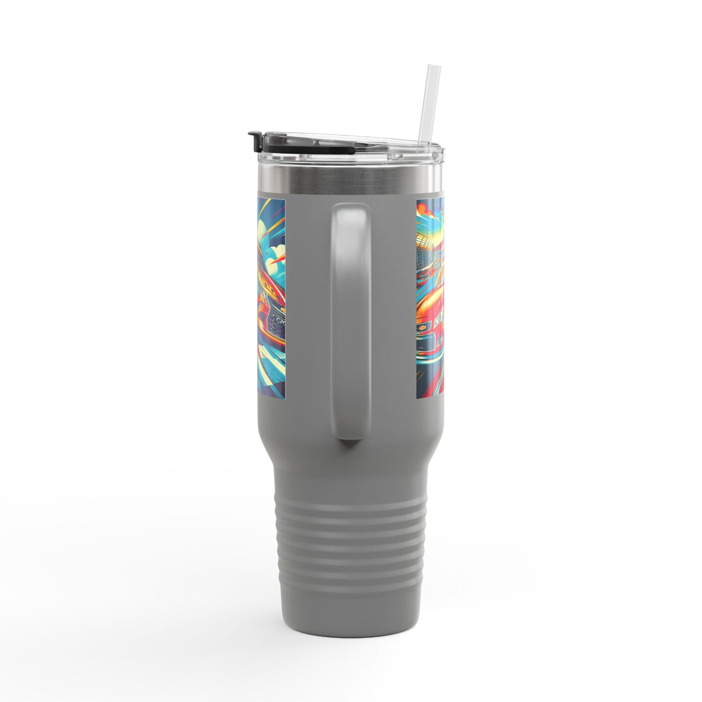 Vintage F1 Insulated Travel Mug, 40oz, Perfect for Fans, Sports Events, Coffee, Tea, Water
