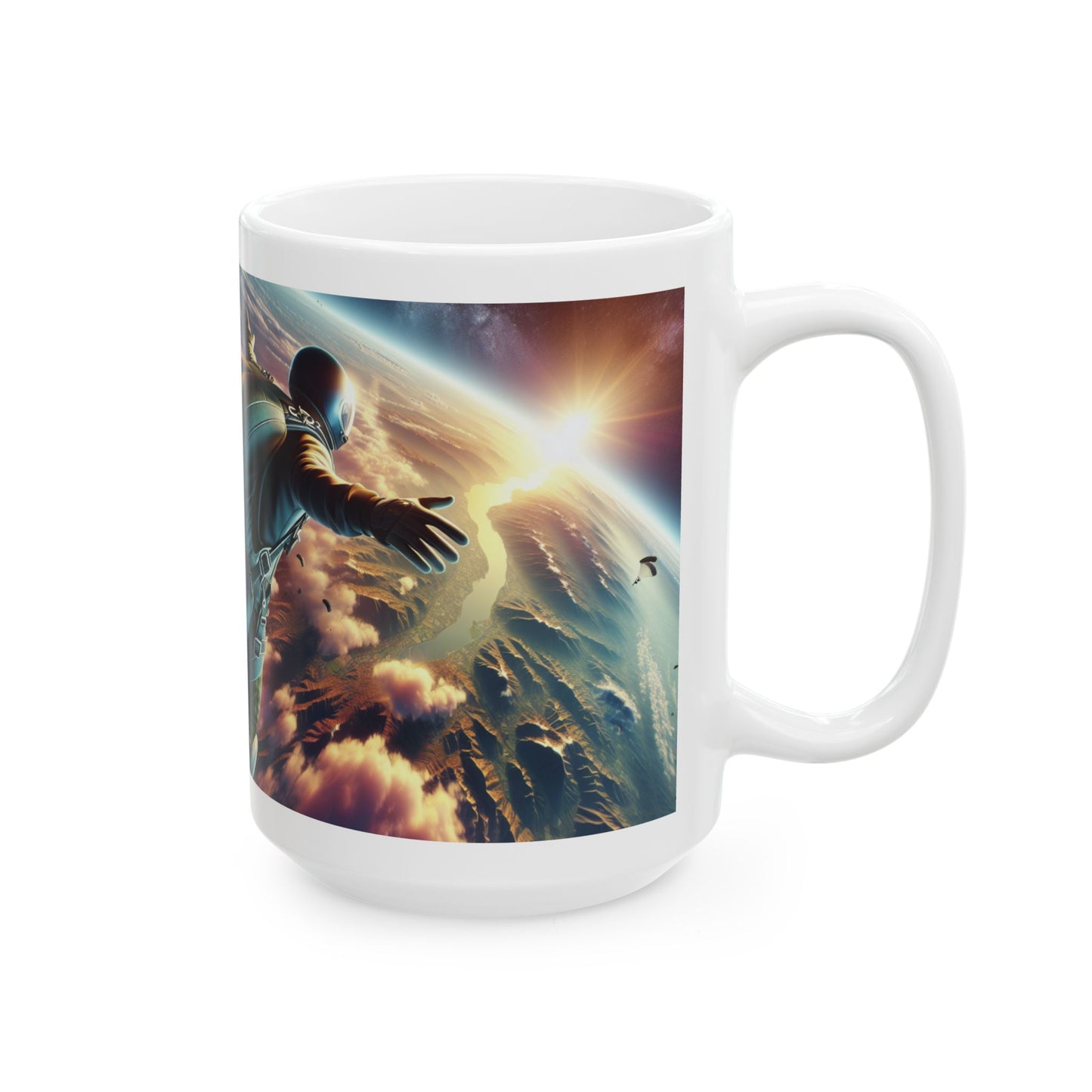 Sky Diving Ceramic Mug