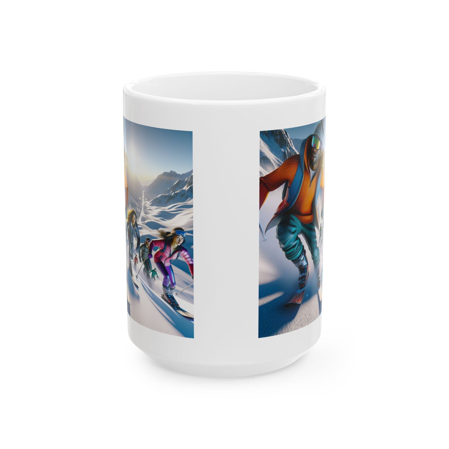 Skiing Ceramic Mug