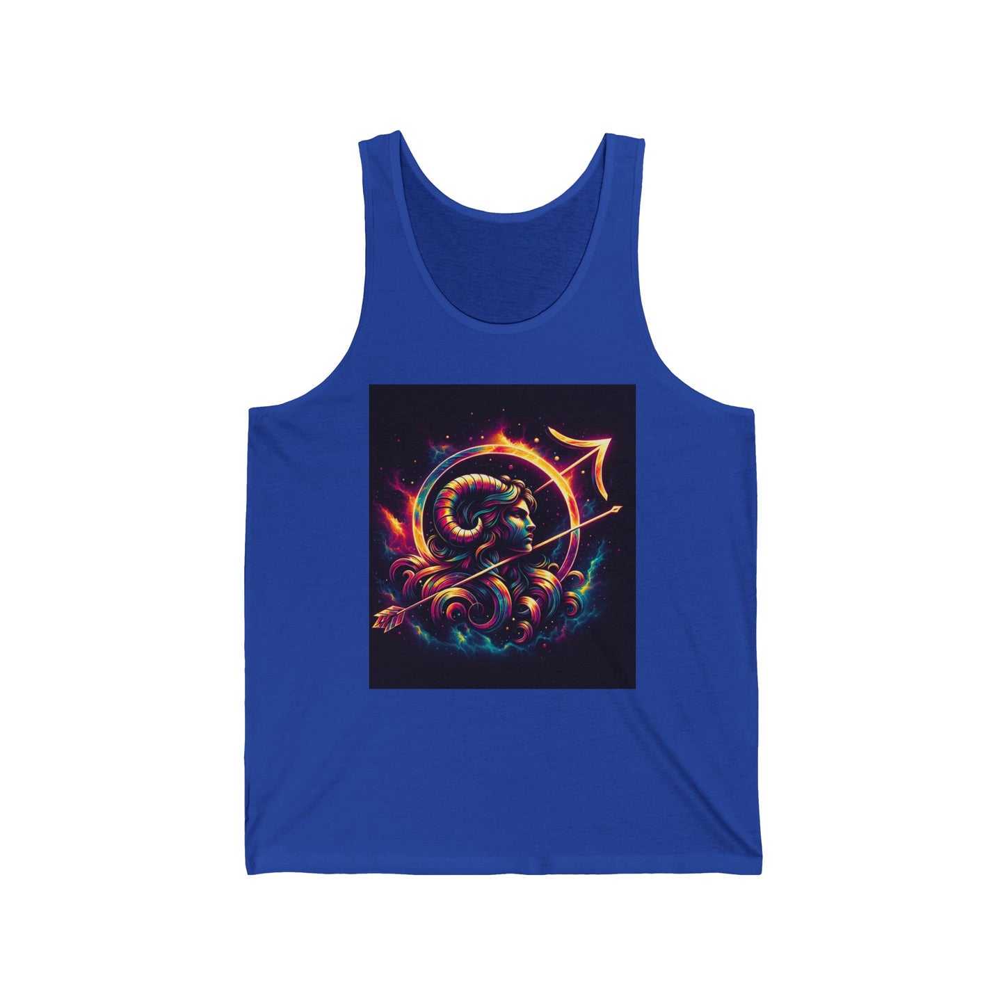 Sagittarius  Unisex Jersey Tank Top - Perfect for Festivals & Casual Wear