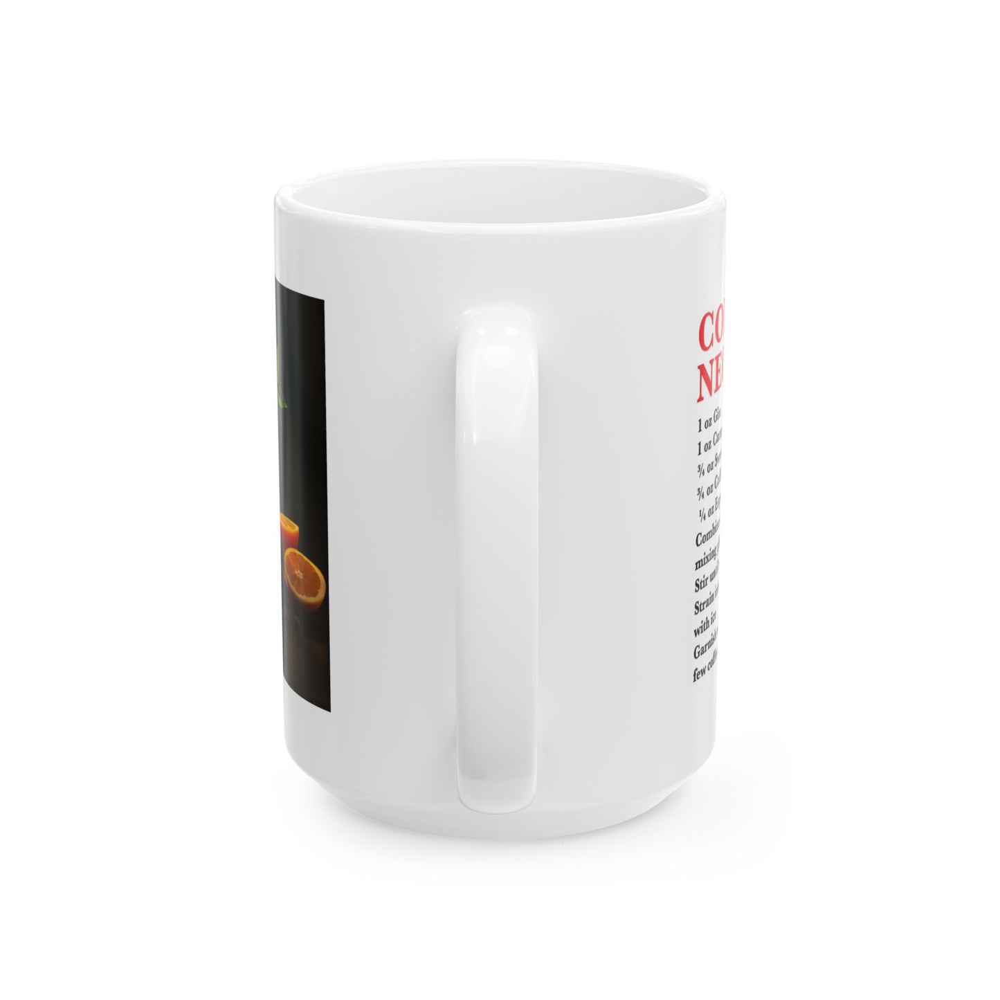 Coffee Negroni Ceramic Recipe Mug