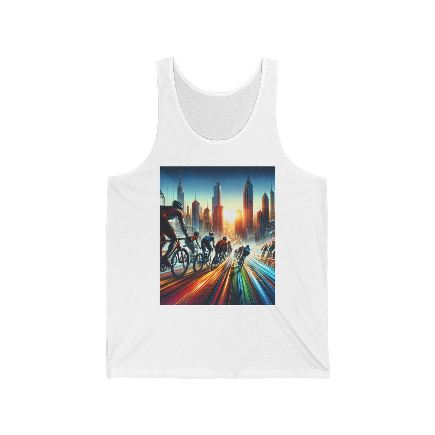 Cycling Unisex Jersey Tank Top - Perfect for Festivals & Casual Wear