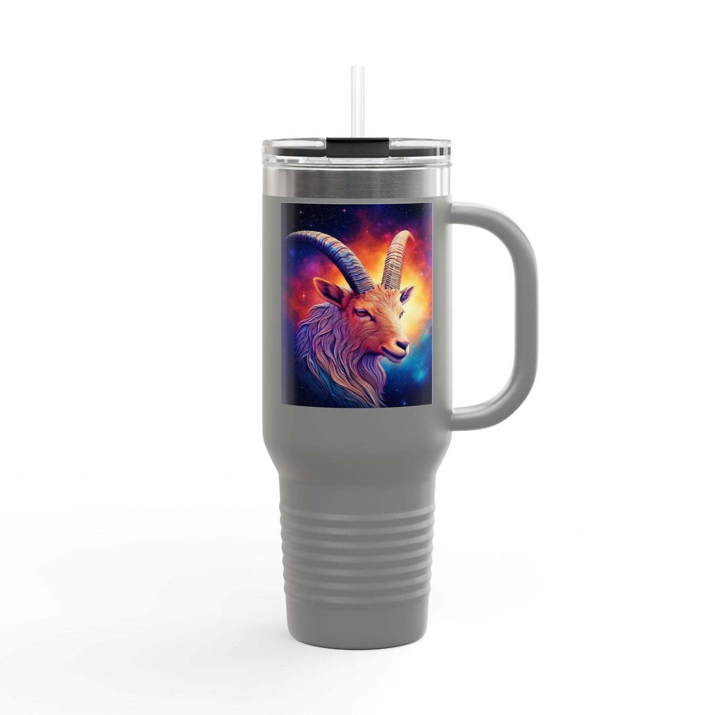 Capricorn Insulated Travel Mug, 40oz, Perfect for Zodiac Fans, Coffee, Tea, Water