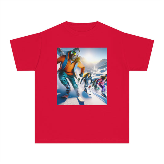 Skiing Youth Midweight Tee
