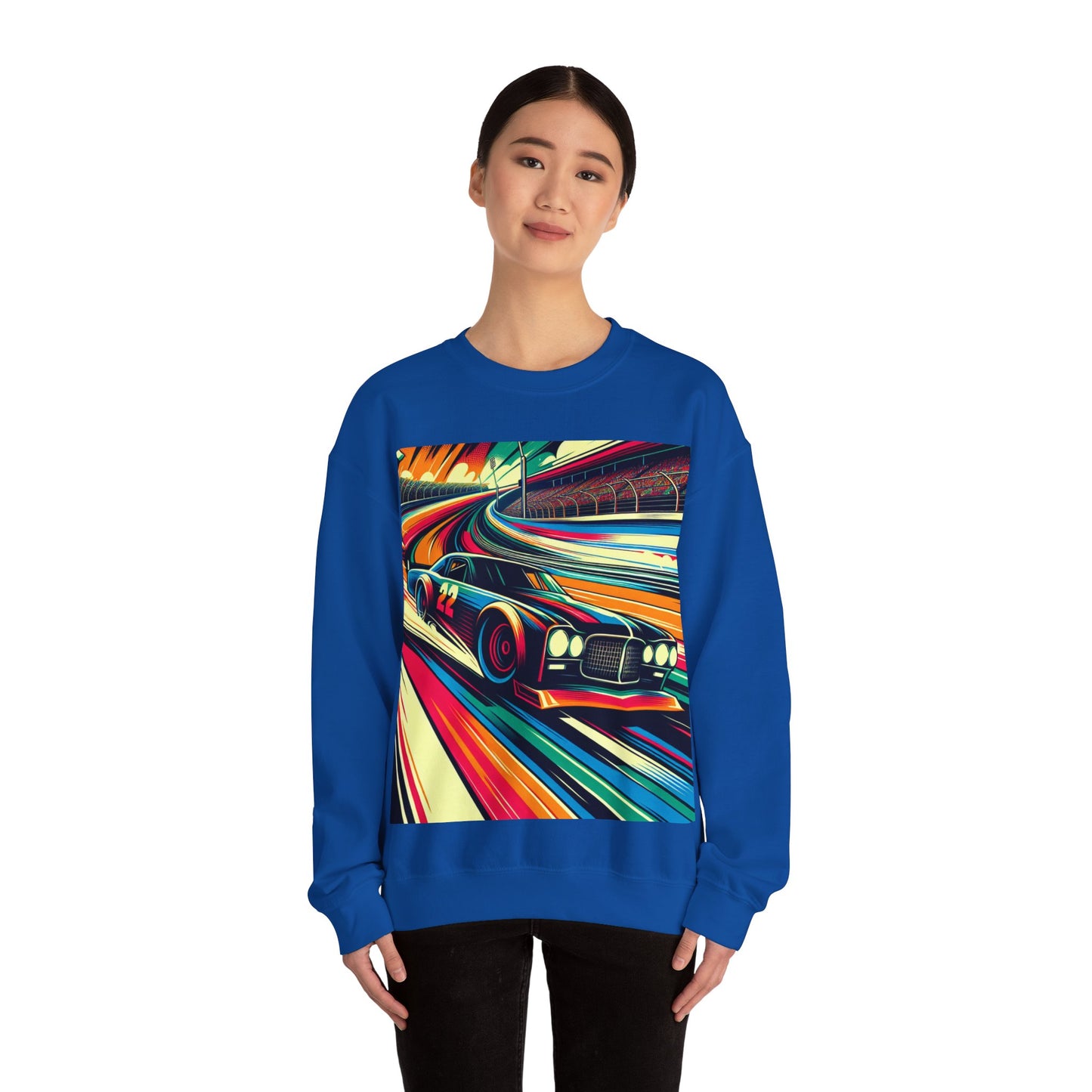 Race Car Crewneck Sweatshirt | Racing Apparel, Unisex Sweatshirt, NASCAR Gift, Motorsports Clothing, Car Enthusiasts Sweatshirt