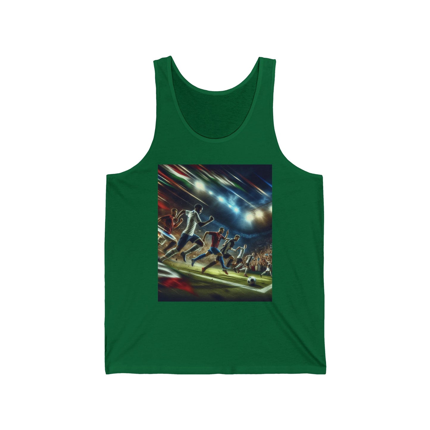 Soccer Unisex Jersey Tank Top - Perfect for Festivals & Casual Wear