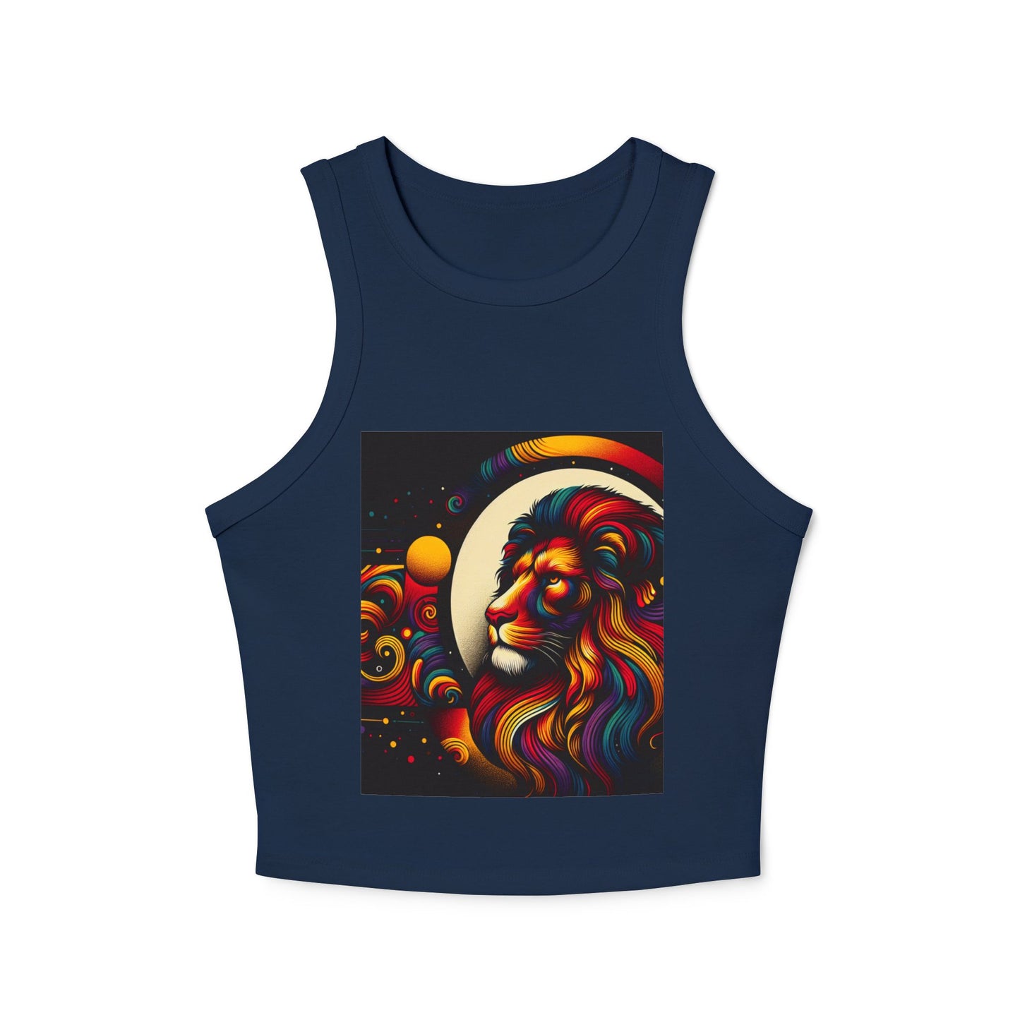 Leo Women's Micro Rib Racer Tank Top