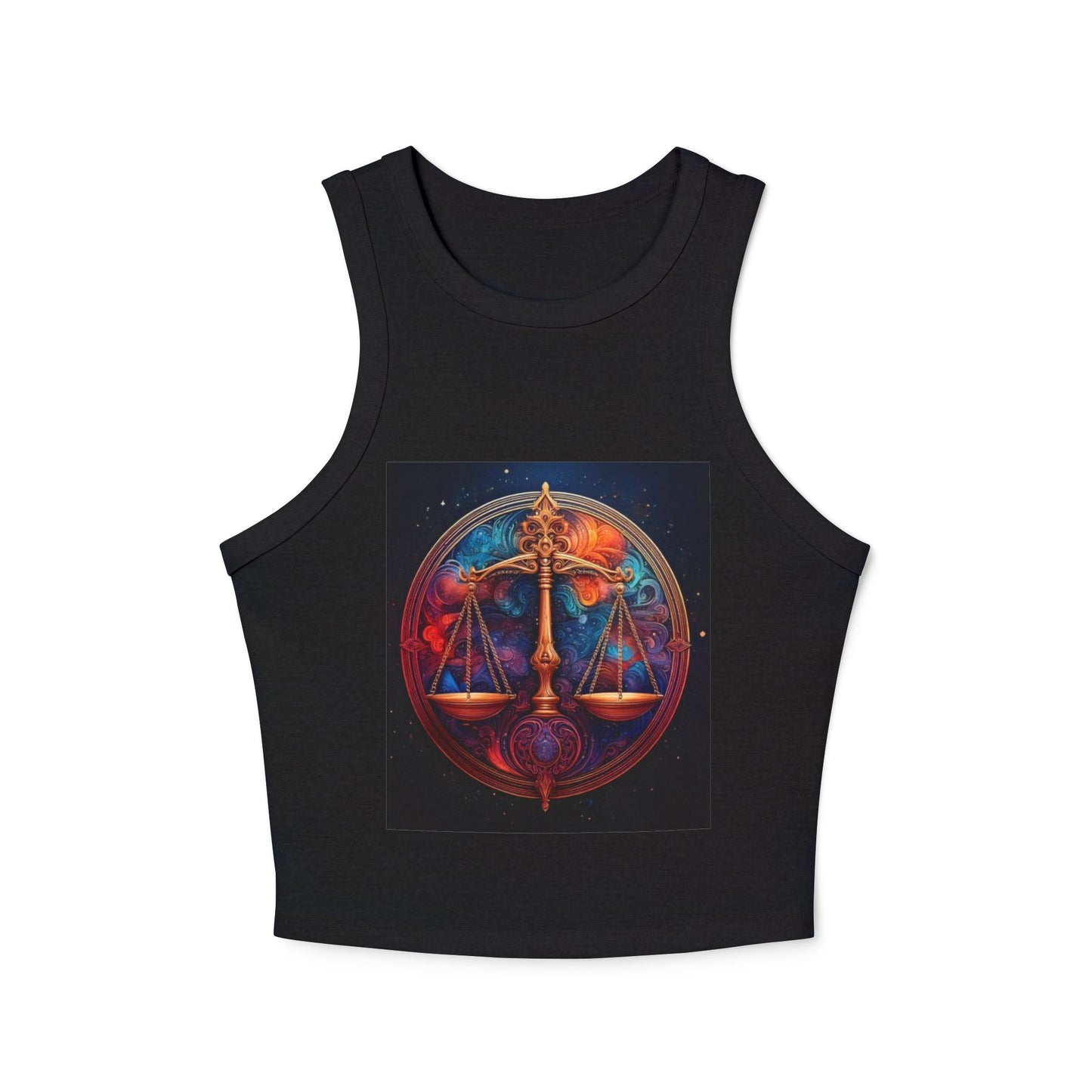Libra Women's Micro Rib Racer Tank Top