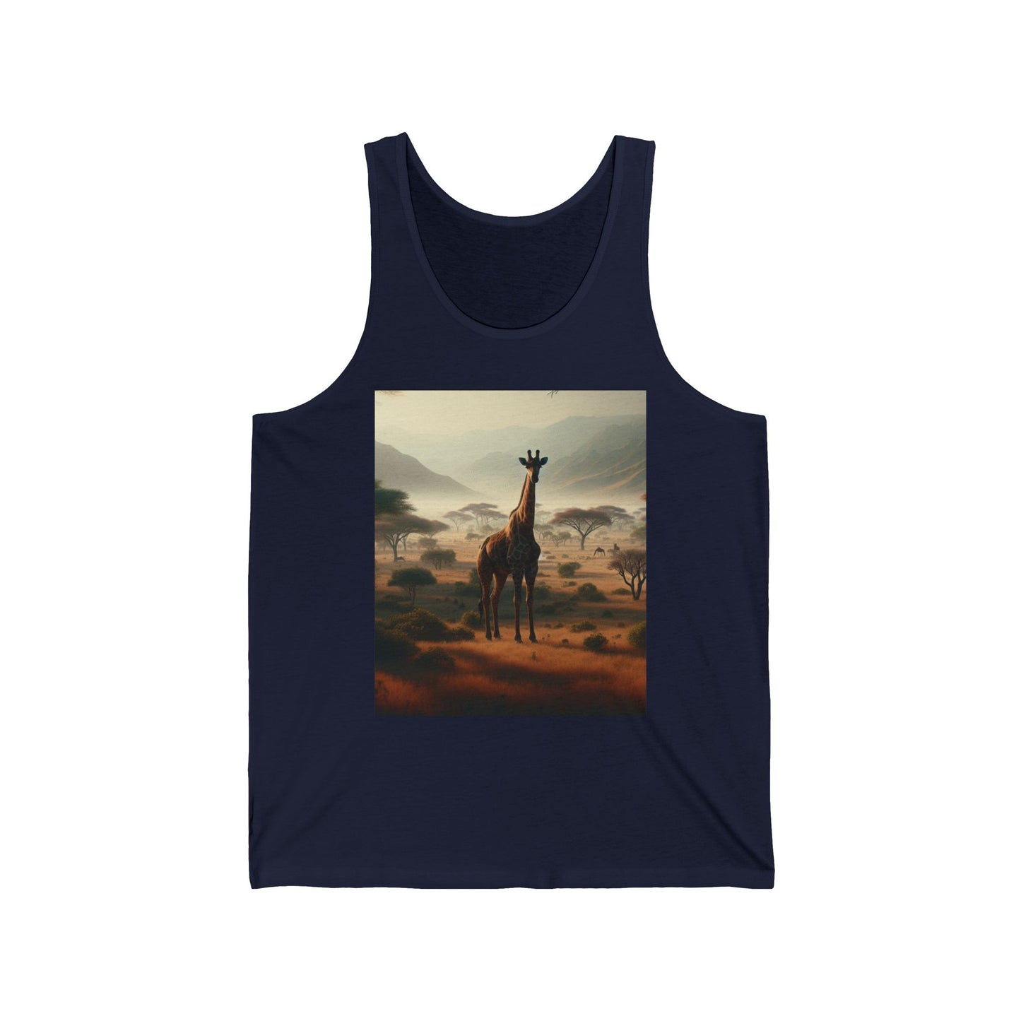 Giraffes Unisex Jersey Tank Top - Perfect for Festivals & Casual Wear