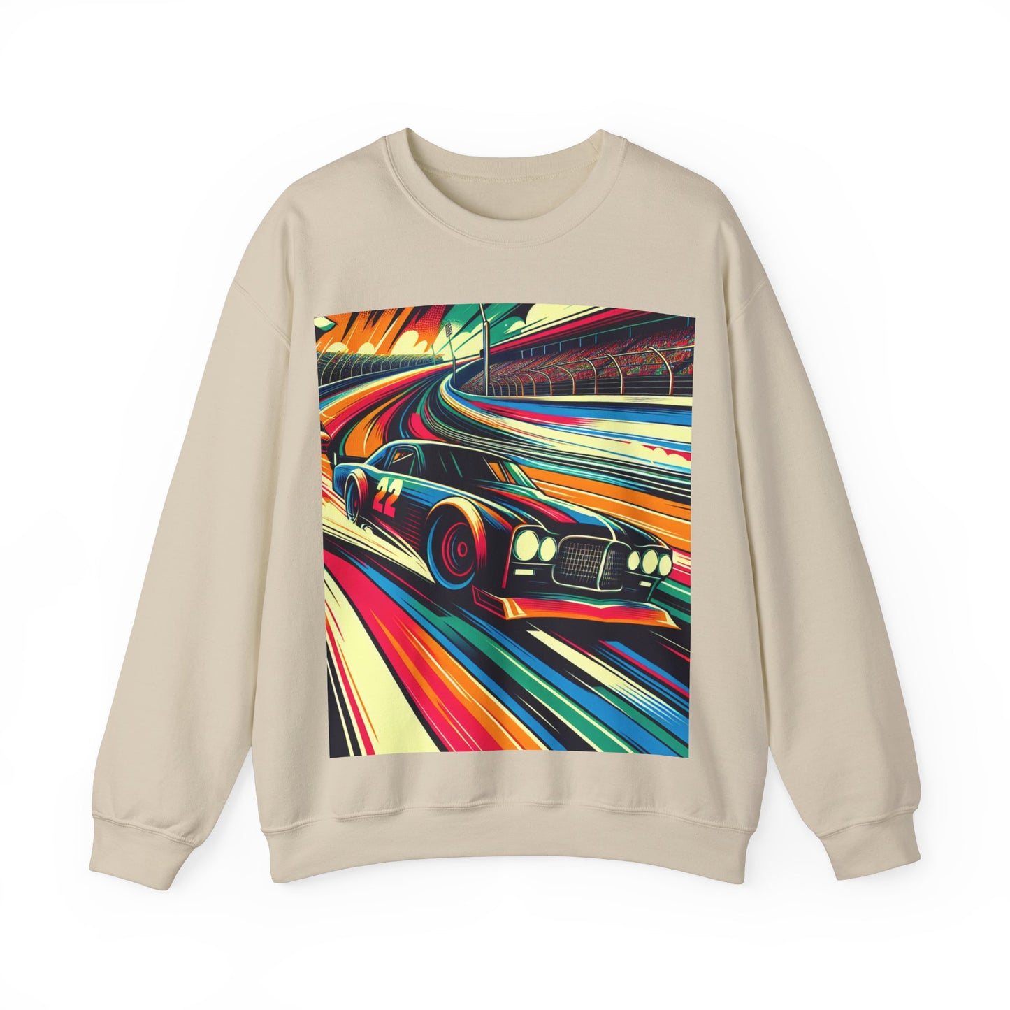 Race Car Crewneck Sweatshirt | Racing Apparel, Unisex Sweatshirt, NASCAR Gift, Motorsports Clothing, Car Enthusiasts Sweatshirt
