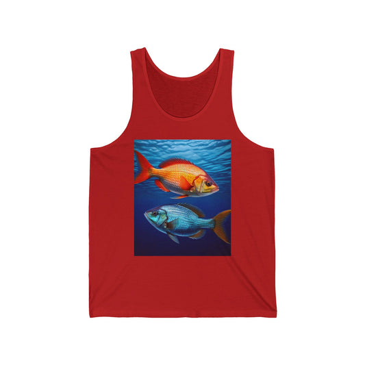 Pisces Unisex Jersey Tank Top - Perfect for Festivals & Casual Wear