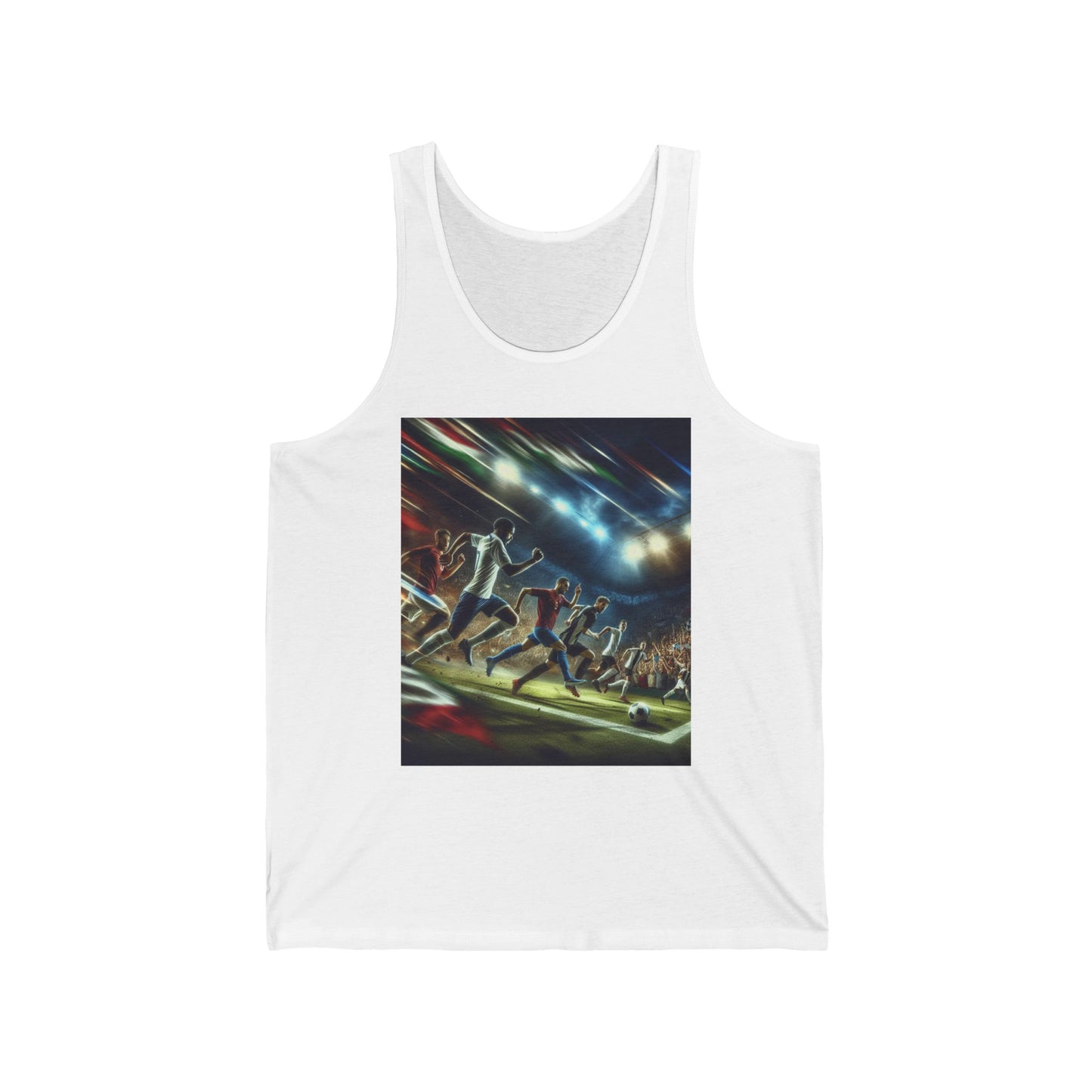 Soccer Unisex Jersey Tank Top - Perfect for Festivals & Casual Wear