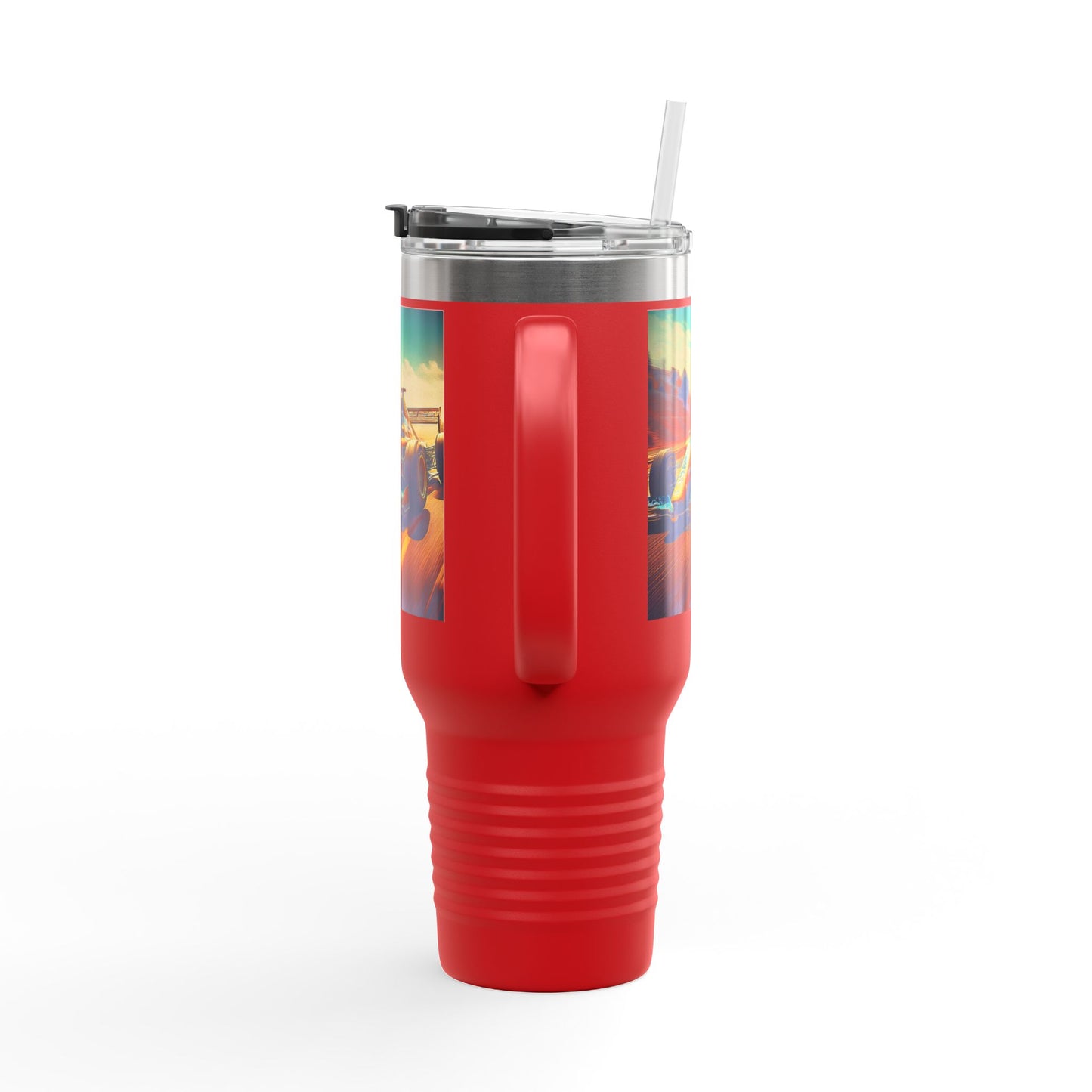 Vintage F1 Insulated Travel Mug, 40oz, Perfect for Fans, Sports Events, Coffee, Tea, Water