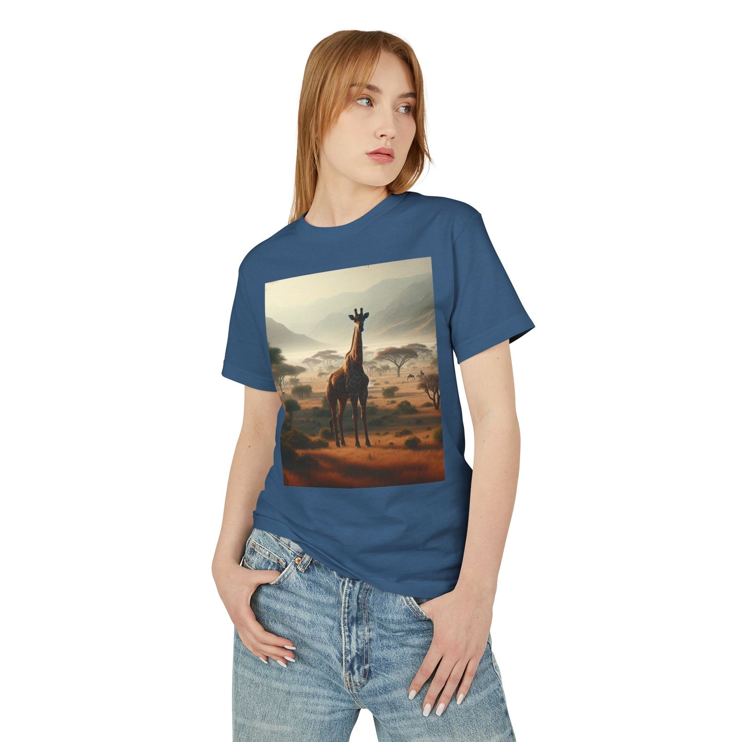 Giraffes Heavyweight Tee - Unisex Garment-Dyed Shirt