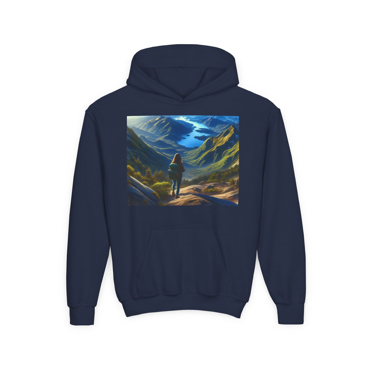 Hiking Youth Hoodie - Heavy Blend Sweatshirt