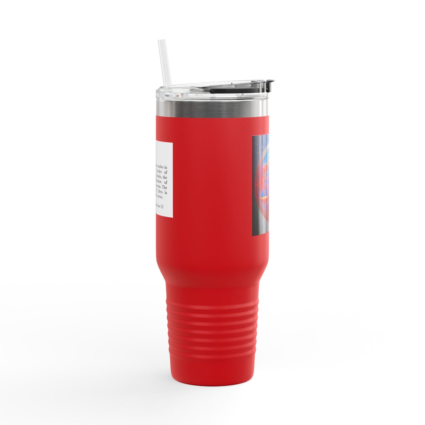 Libra Insulated Travel Mug, 40oz, Perfect for Zodiac Fans, Coffee, Tea, Water