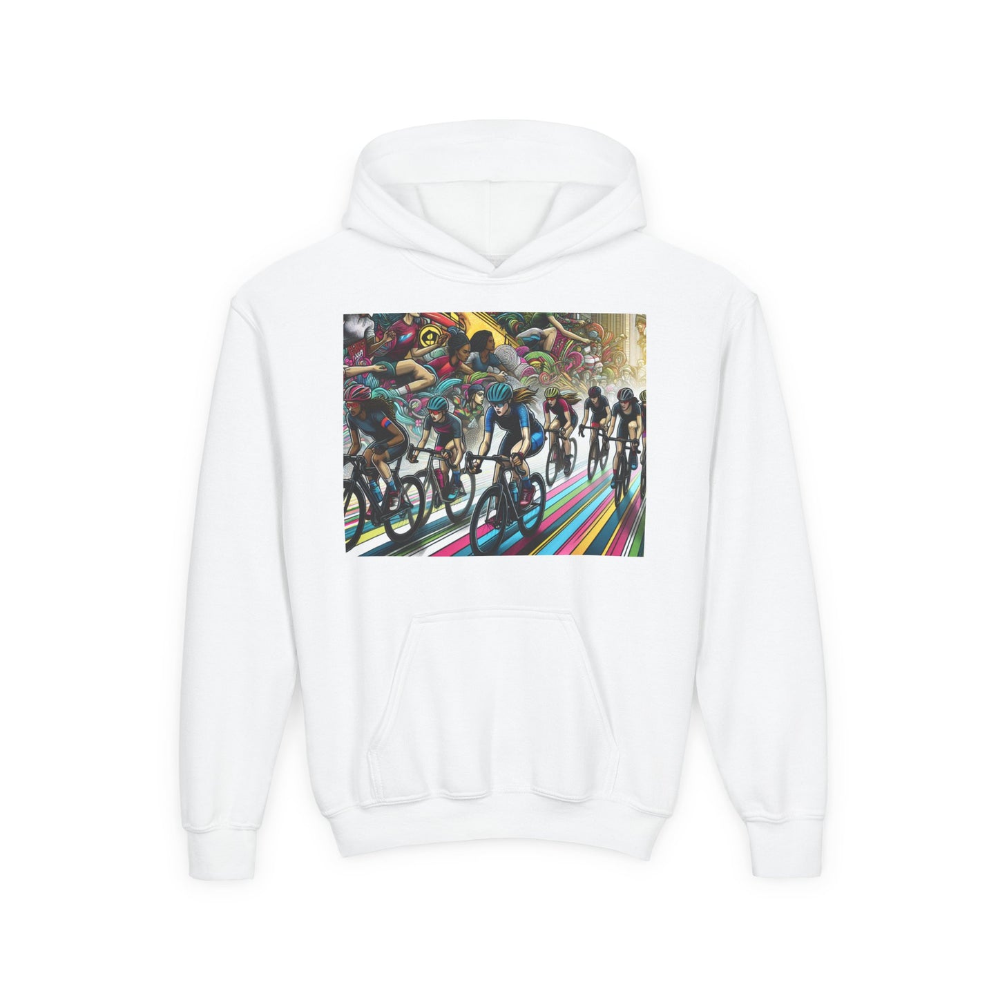 Cycling Youth Hoodie - Heavy Blend Sweatshirt
