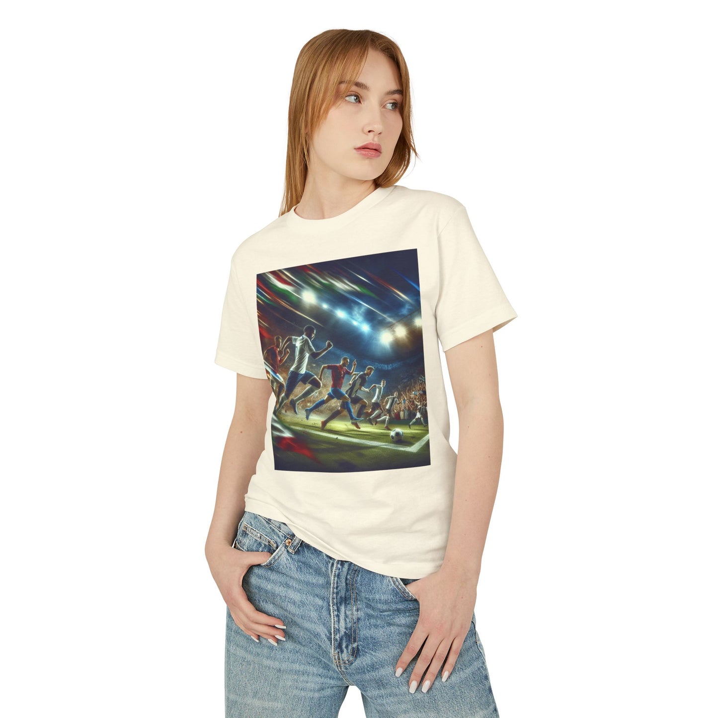 Soccer Heavyweight Tee - Unisex Garment-Dyed Shirt