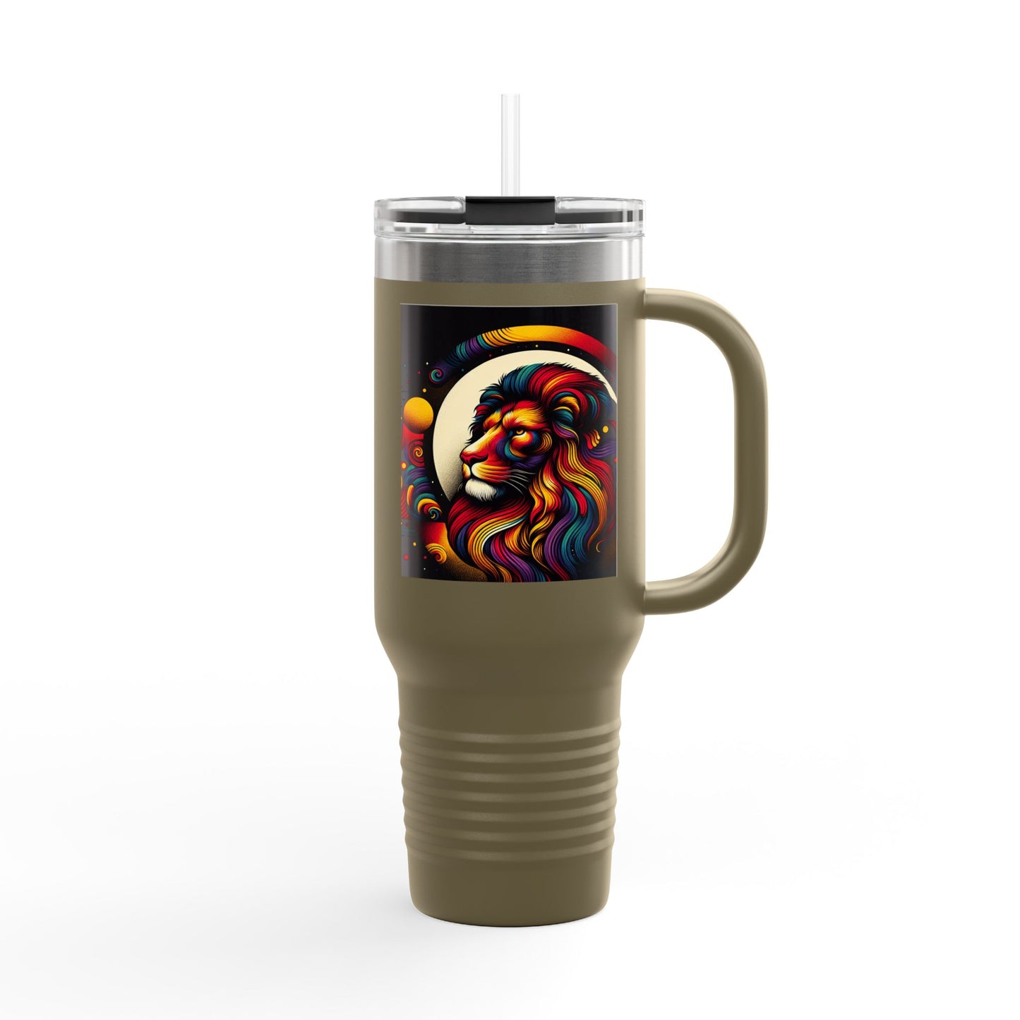 Leo Insulated Travel Mug, 40oz, Perfect for Zodiac Fans, Coffee, Tea, Water
