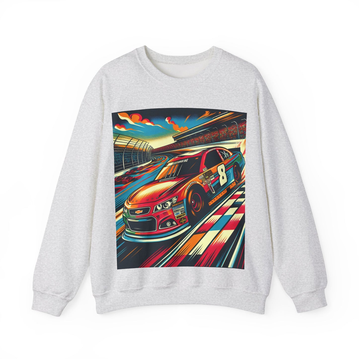 Race Car Crewneck Sweatshirt | Racing Apparel, Unisex Sweatshirt, Nascar Gift, Motorsports Clothing, Car Enthusiasts Sweatshirt