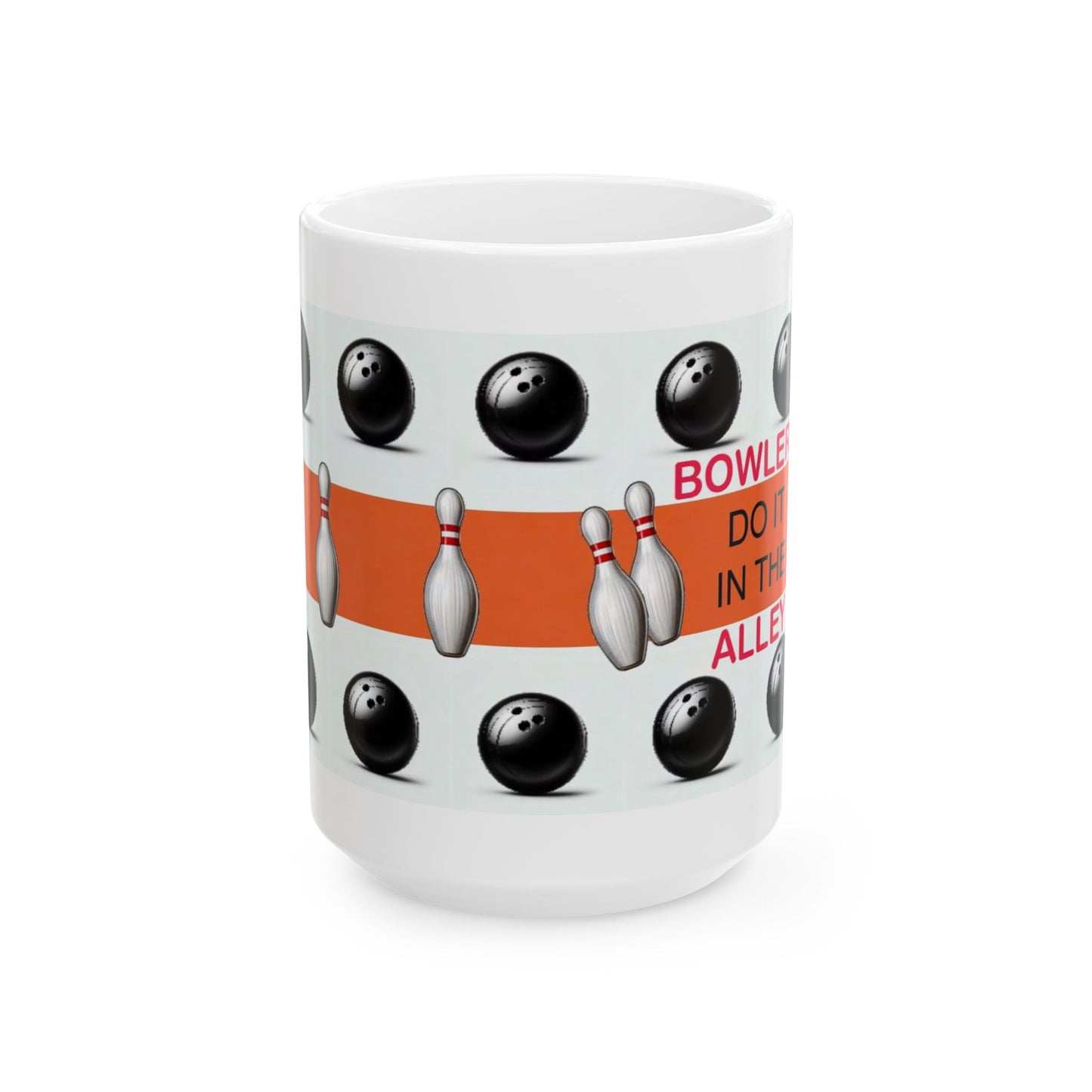 Bowling Lover's Ceramic Mug - Perfect Gift for Bowlers, Coffee Cup for Sports Fans, Bowler's Gift, Fun Kitchen Decor, Bowling Themed
