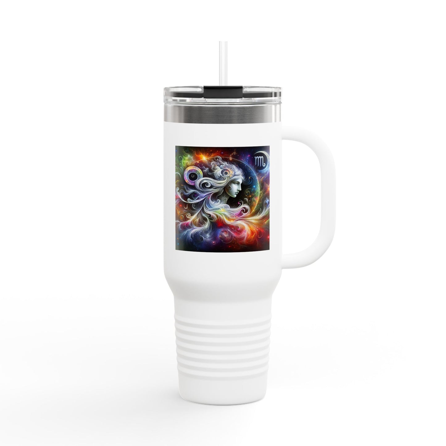 Virgo Insulated Travel Mug, 40oz, Perfect for Zodiac Fans, Coffee, Tea, Water
