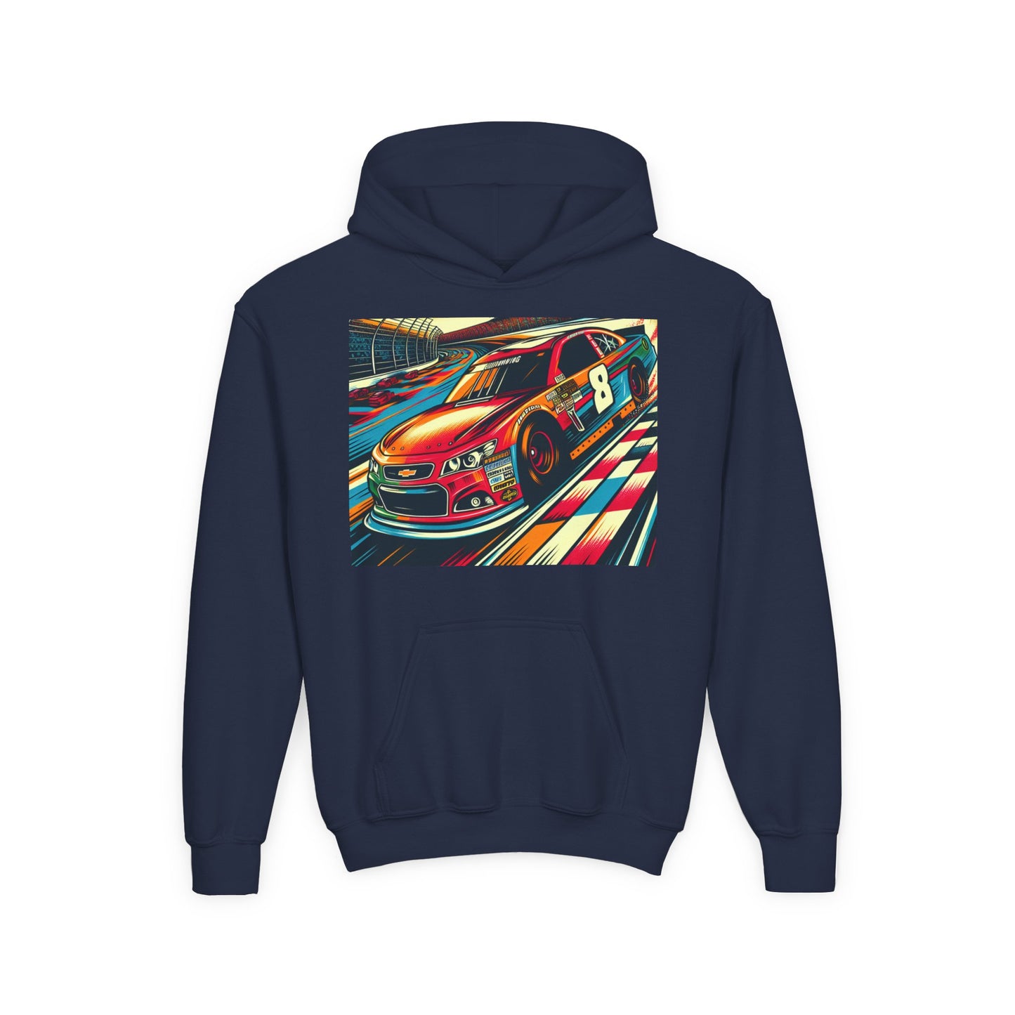 Nascar 8 Youth Hoodie - Heavy Blend Sweatshirt
