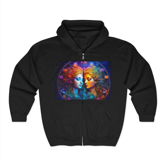 Gemini Unisex Heavy Blend™ Full Zip Hooded Sweatshirt