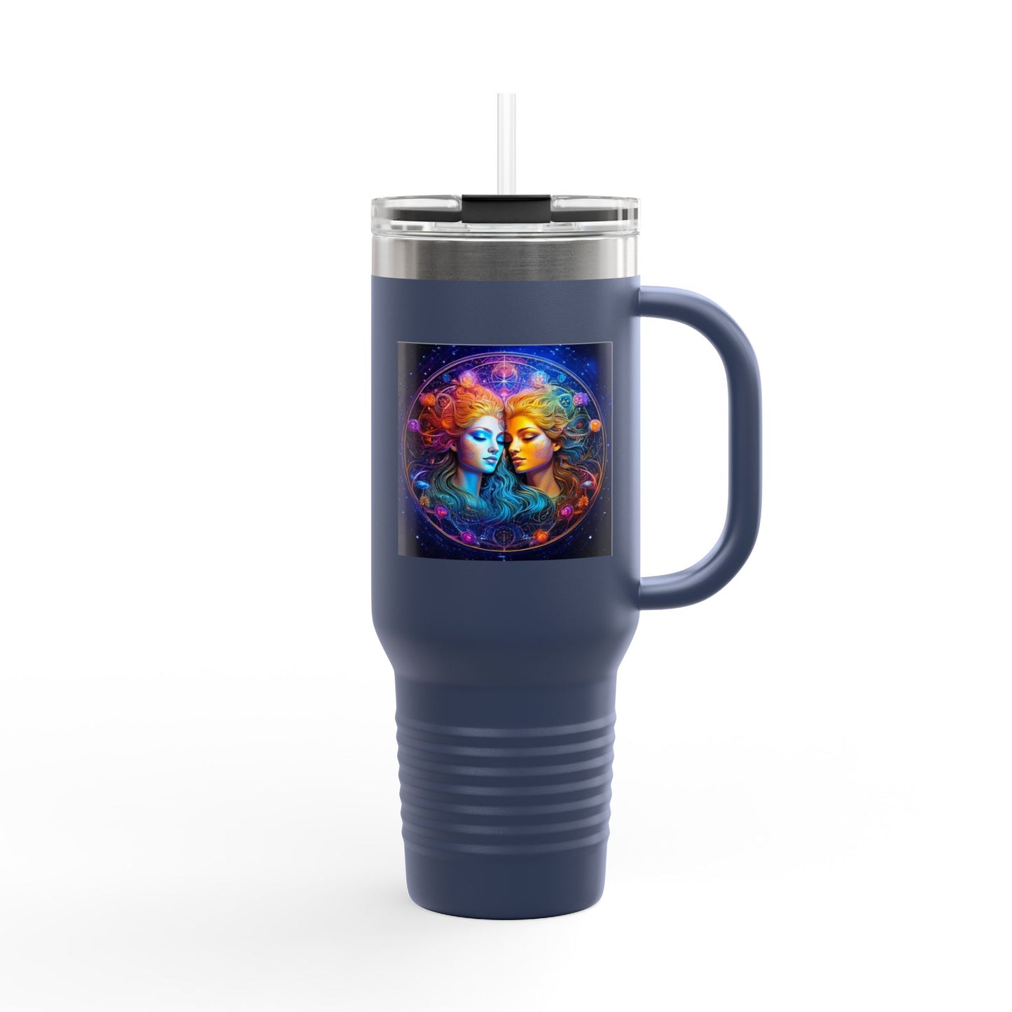 Gemini Insulated Travel Mug, 40oz, Perfect for Zodiac Fans, Coffee, Tea, Water