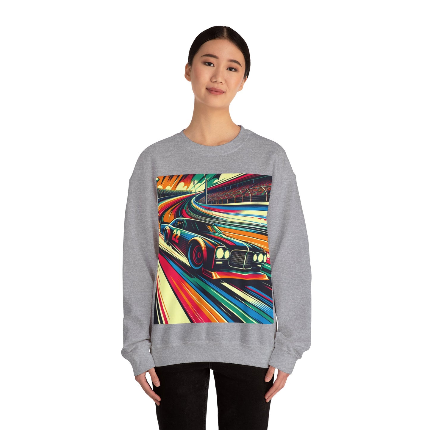 Race Car Crewneck Sweatshirt | Racing Apparel, Unisex Sweatshirt, NASCAR Gift, Motorsports Clothing, Car Enthusiasts Sweatshirt