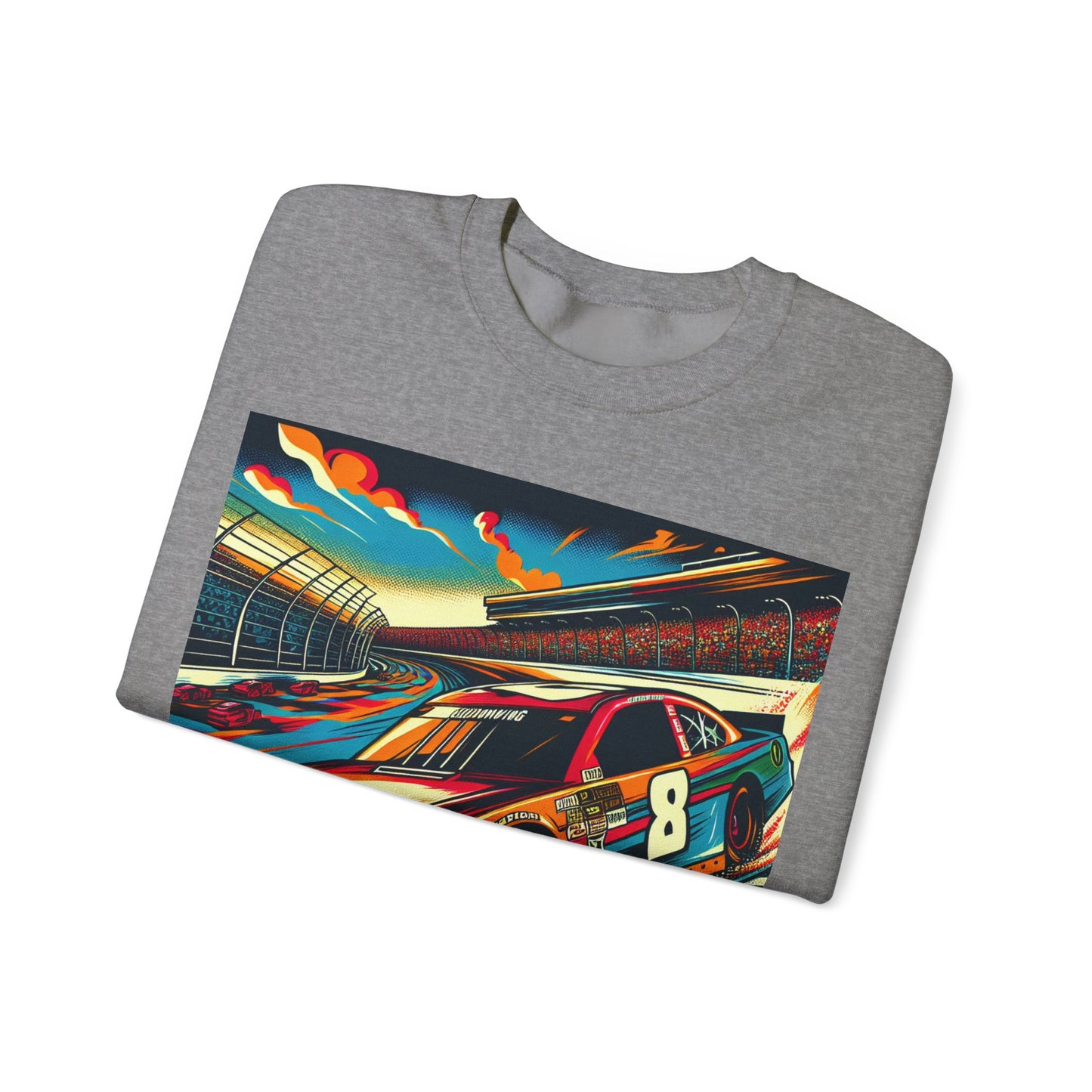 Race Car Crewneck Sweatshirt | Racing Apparel, Unisex Sweatshirt, Nascar Gift, Motorsports Clothing, Car Enthusiasts Sweatshirt