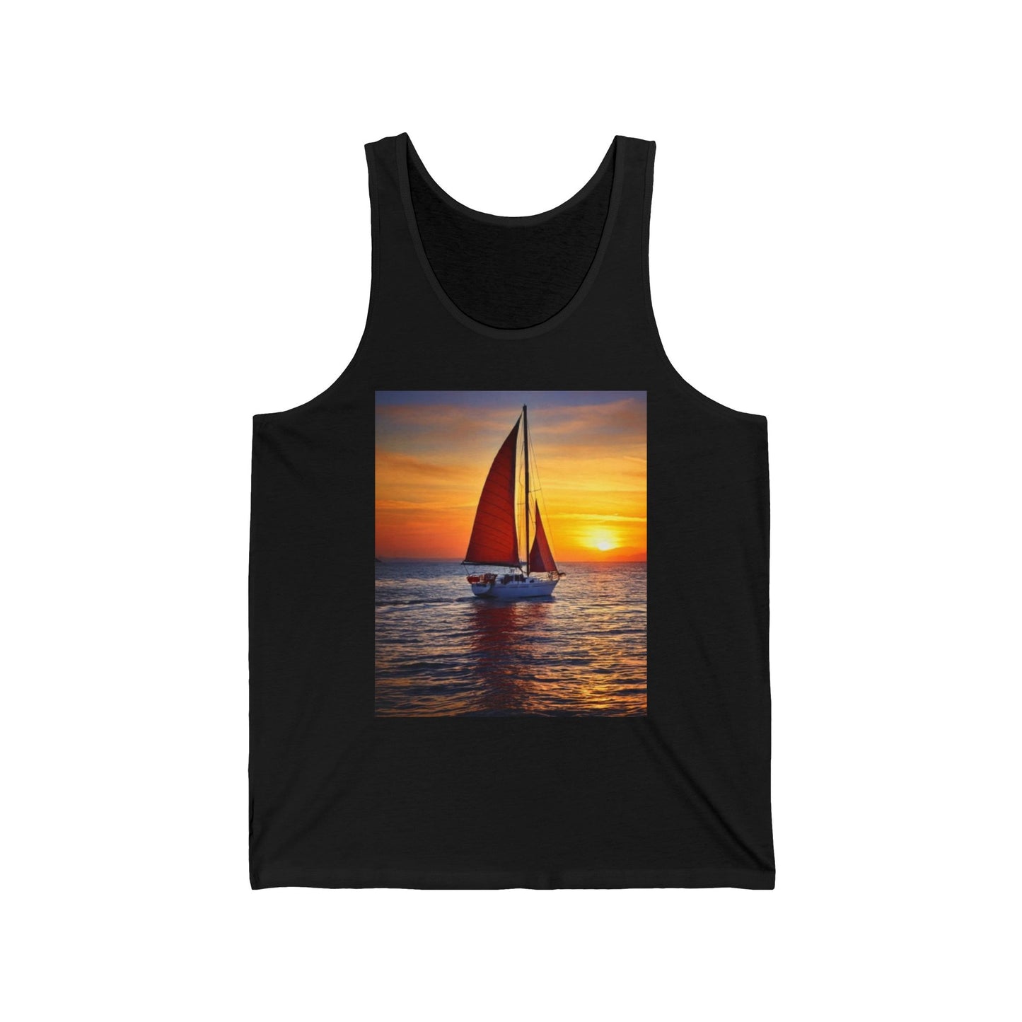 Sailing Unisex Jersey Tank Top - Perfect for Festivals & Casual Wear