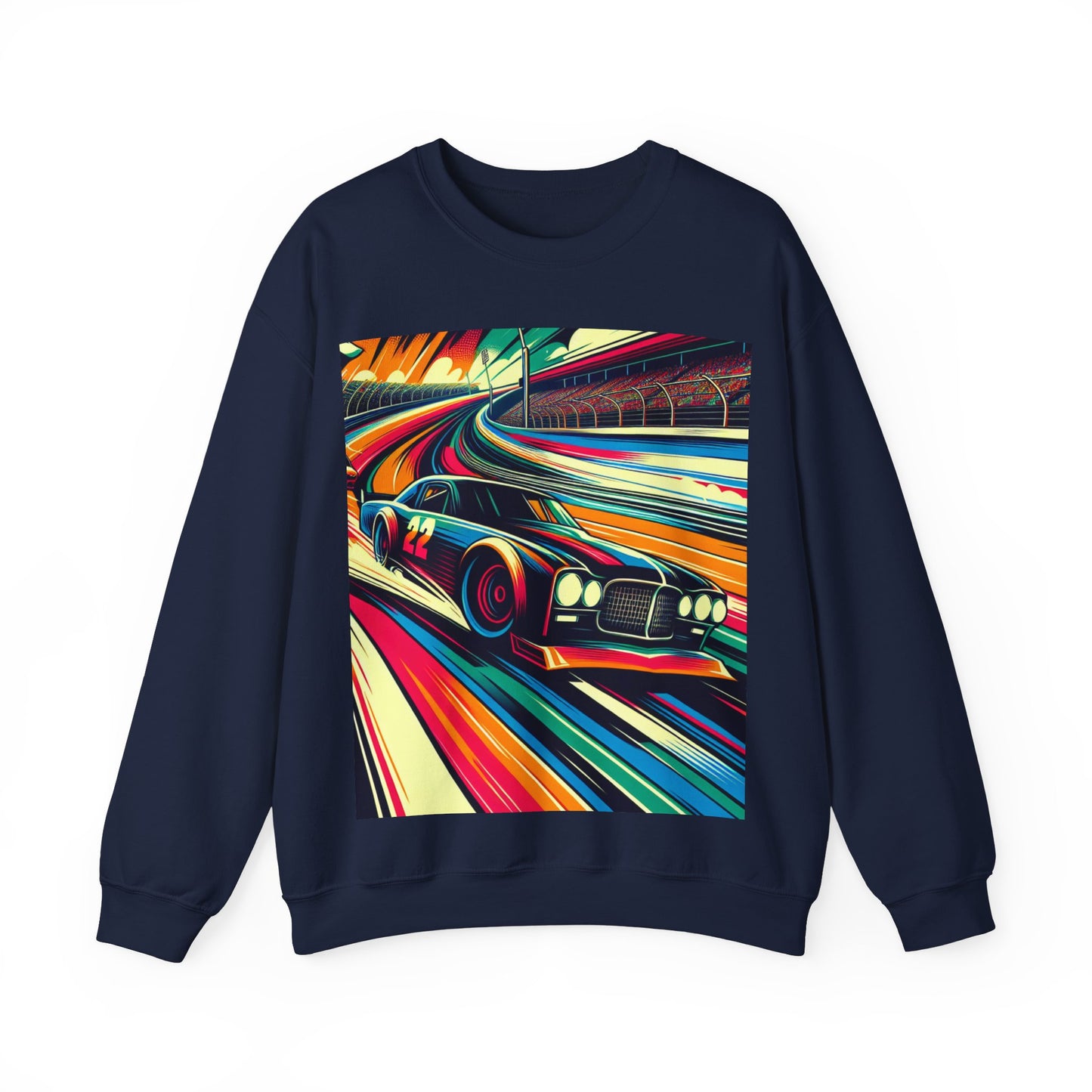 Race Car Crewneck Sweatshirt | Racing Apparel, Unisex Sweatshirt, NASCAR Gift, Motorsports Clothing, Car Enthusiasts Sweatshirt
