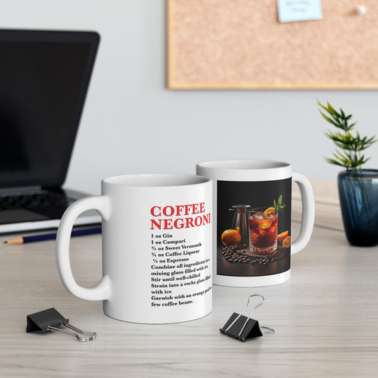 Coffee Negroni Ceramic Recipe Mug